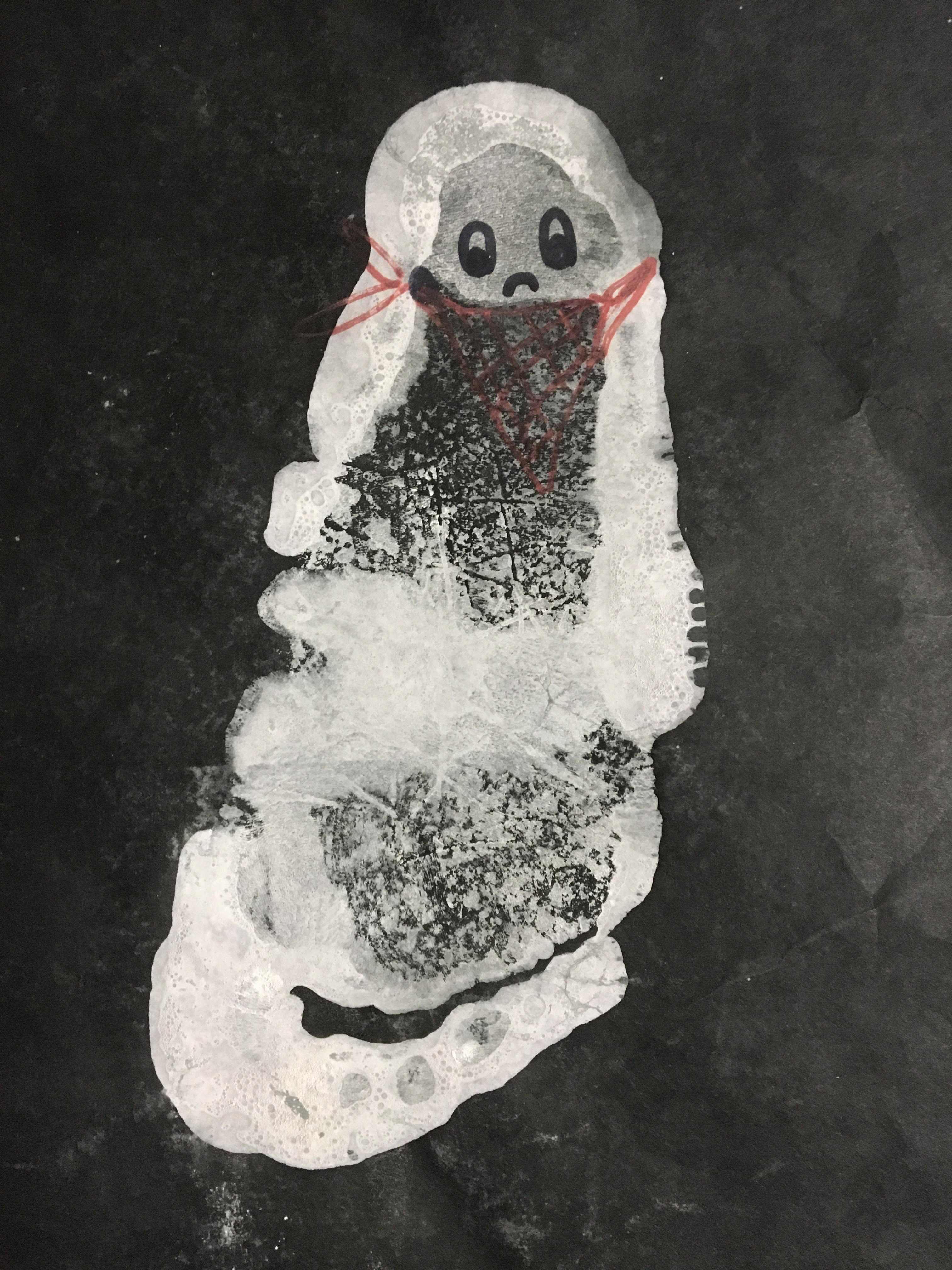 Sad Foot (First Known Printmaking)