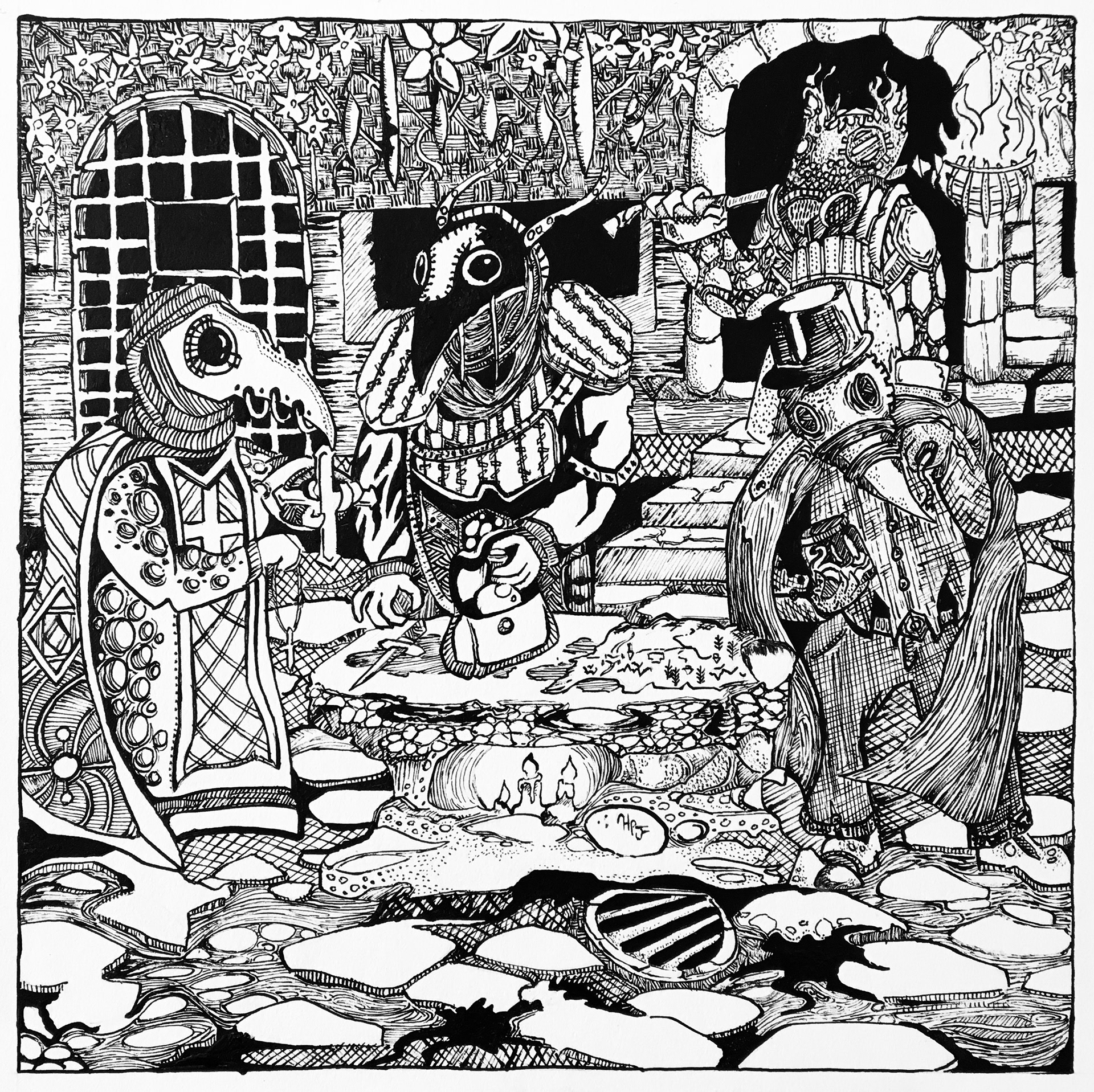 The Four Plague Doctors of the Apocolypse