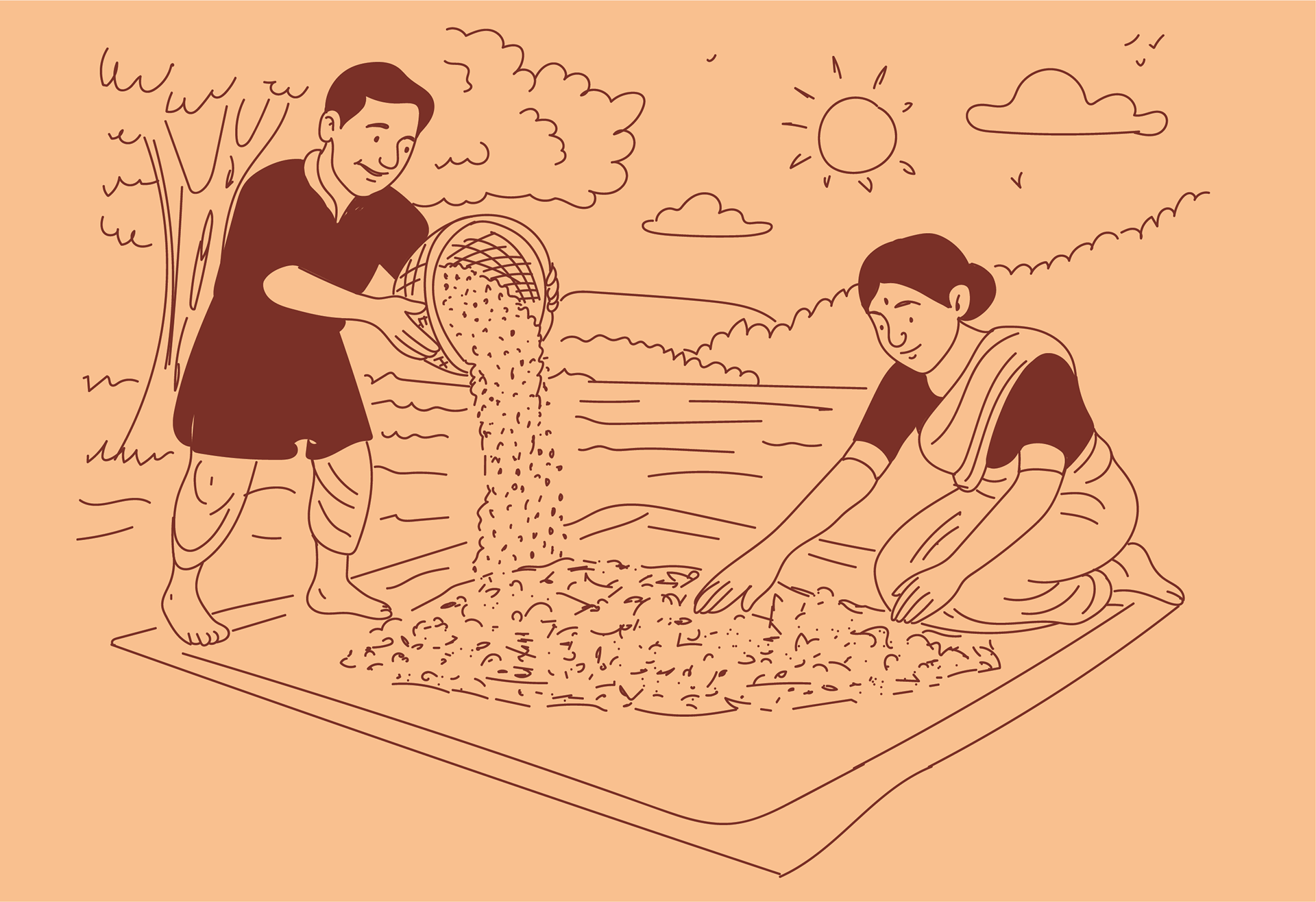 Illustration For Raggi flour