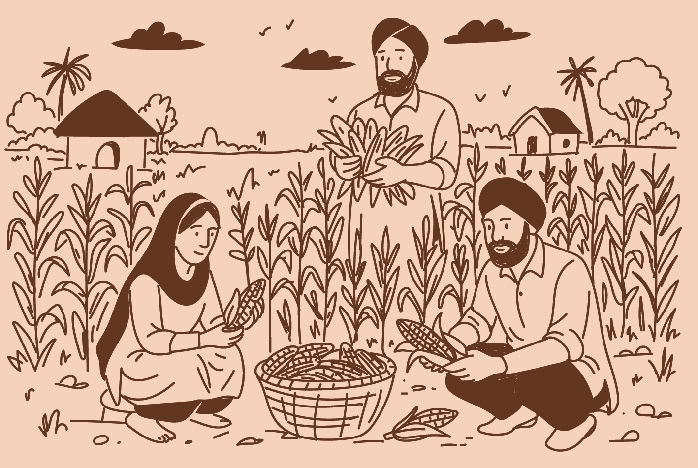 Illustration For Makka Flour
