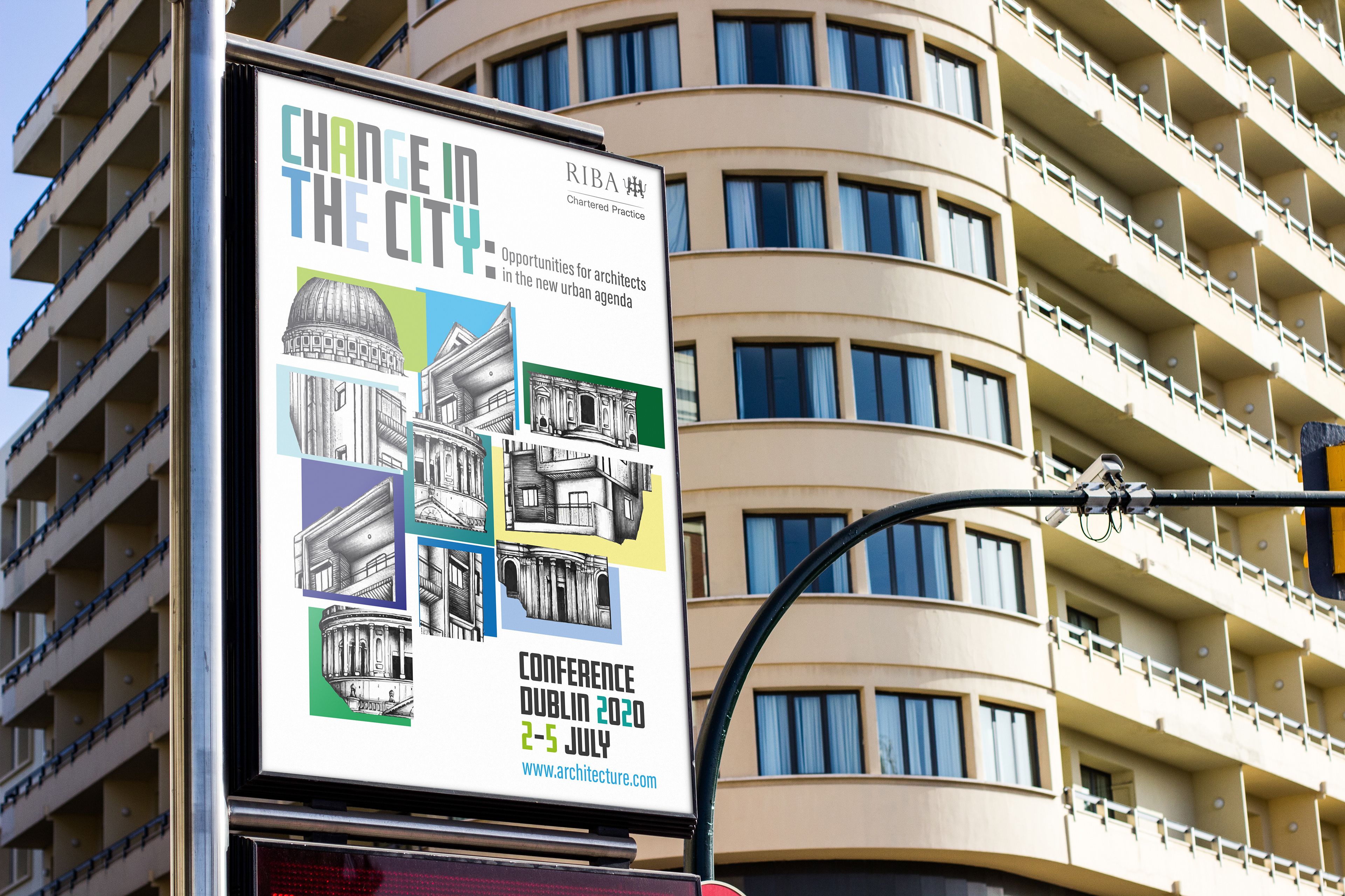 Digital mockup for the poster.