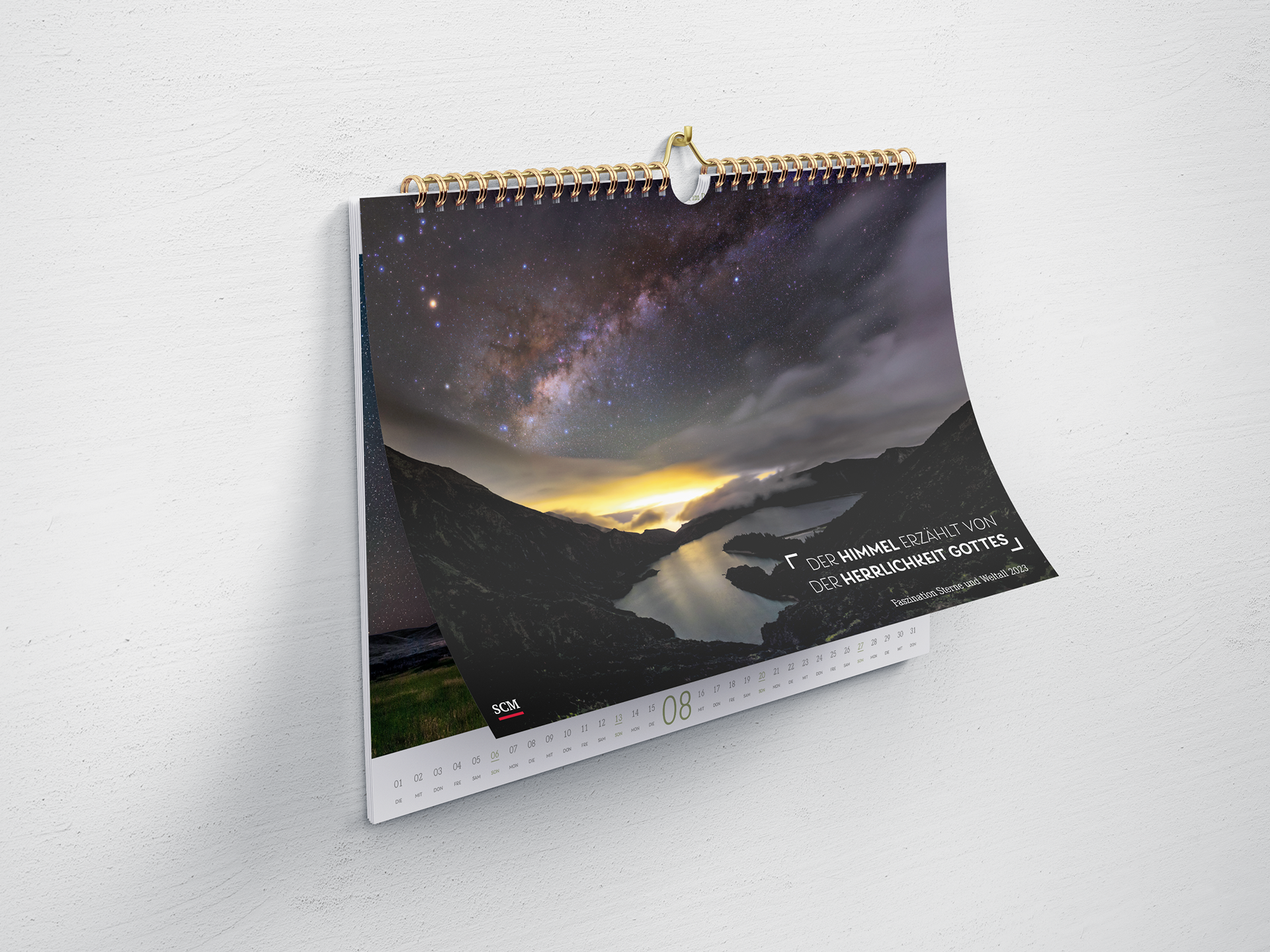 Wandkalender "Der Himmel erzählt von der Herrlichkeit Gottes" 2023