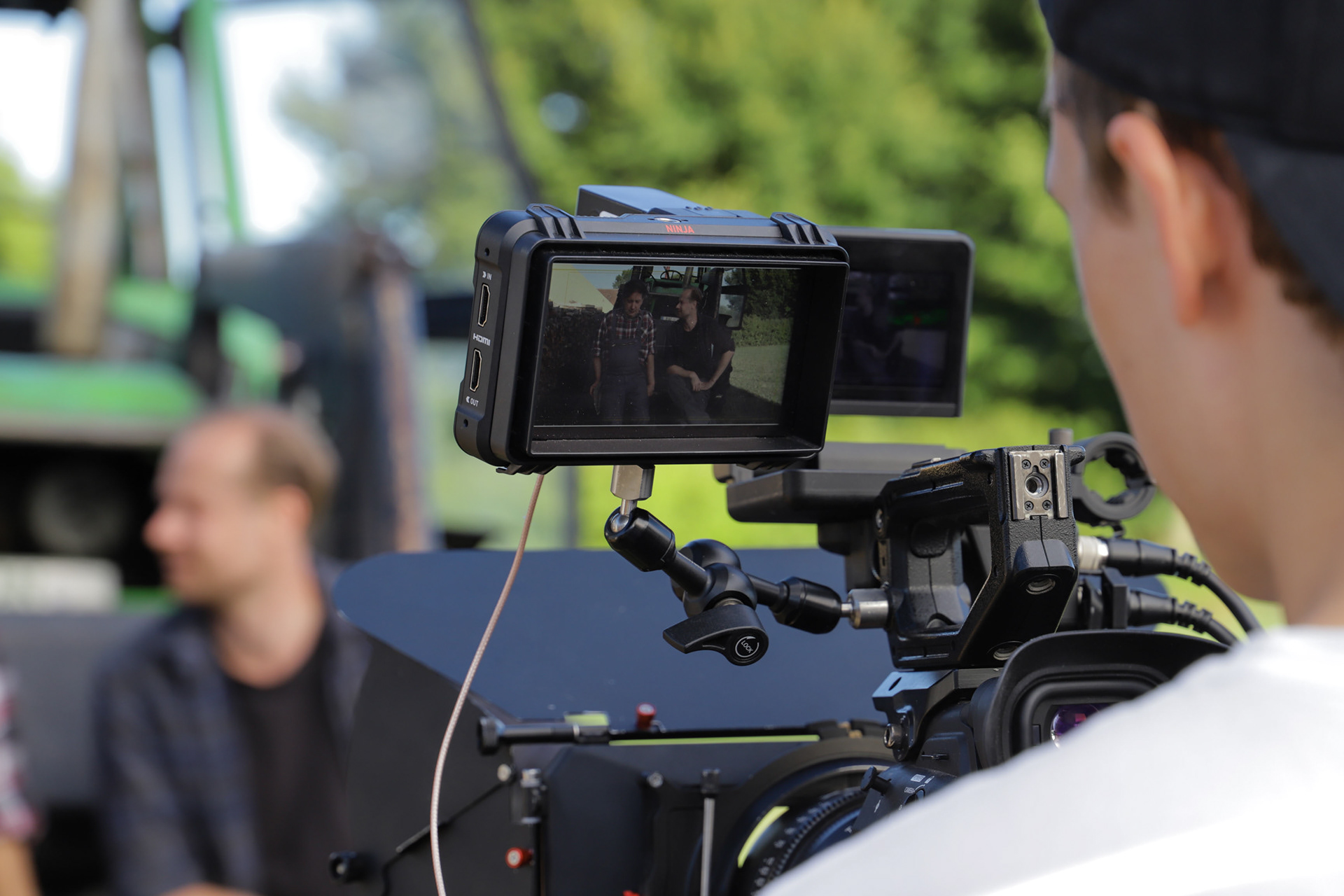 Behind the Scenes – Blick durch den Kameramonitor