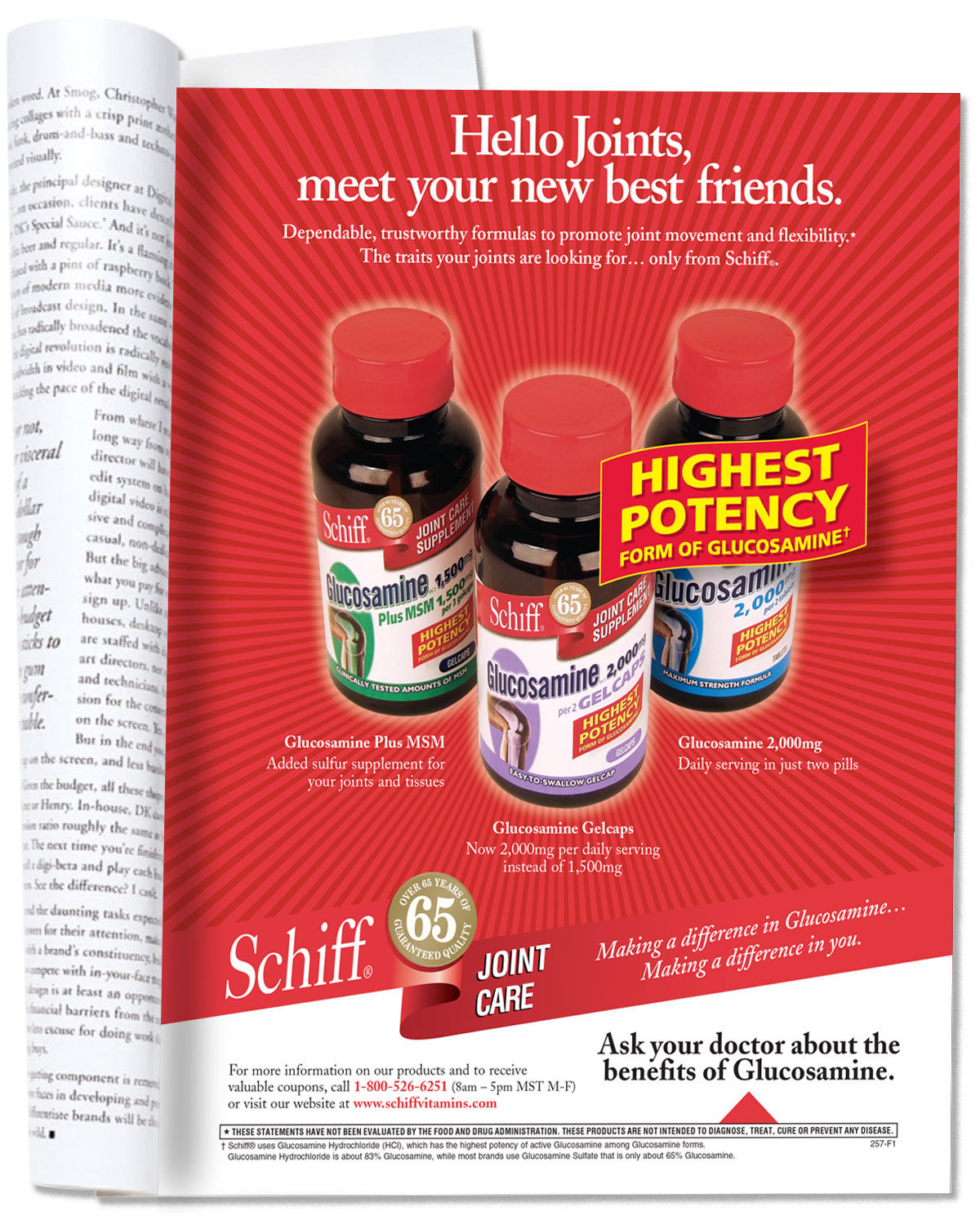 Schiff Glucosamine Ad