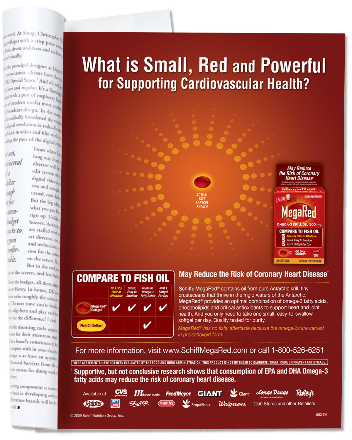 Schiff MegaRed Ad