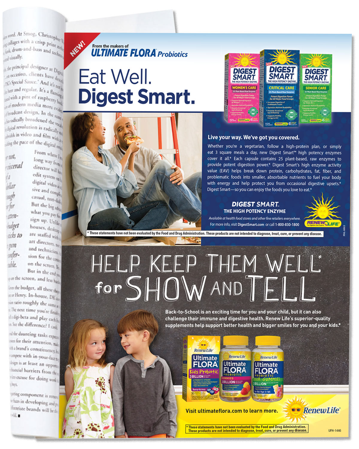 Renew Life Half Page Ads