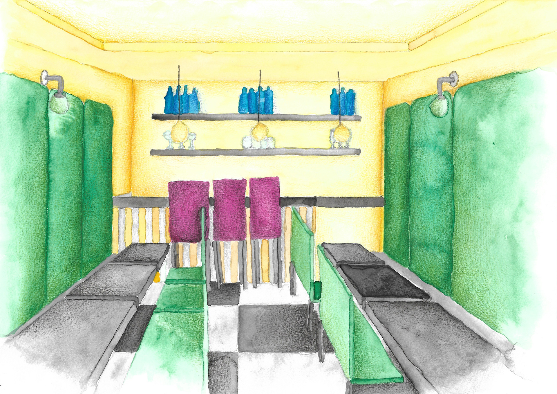 Proposed bar area - No.28 Restaurant
