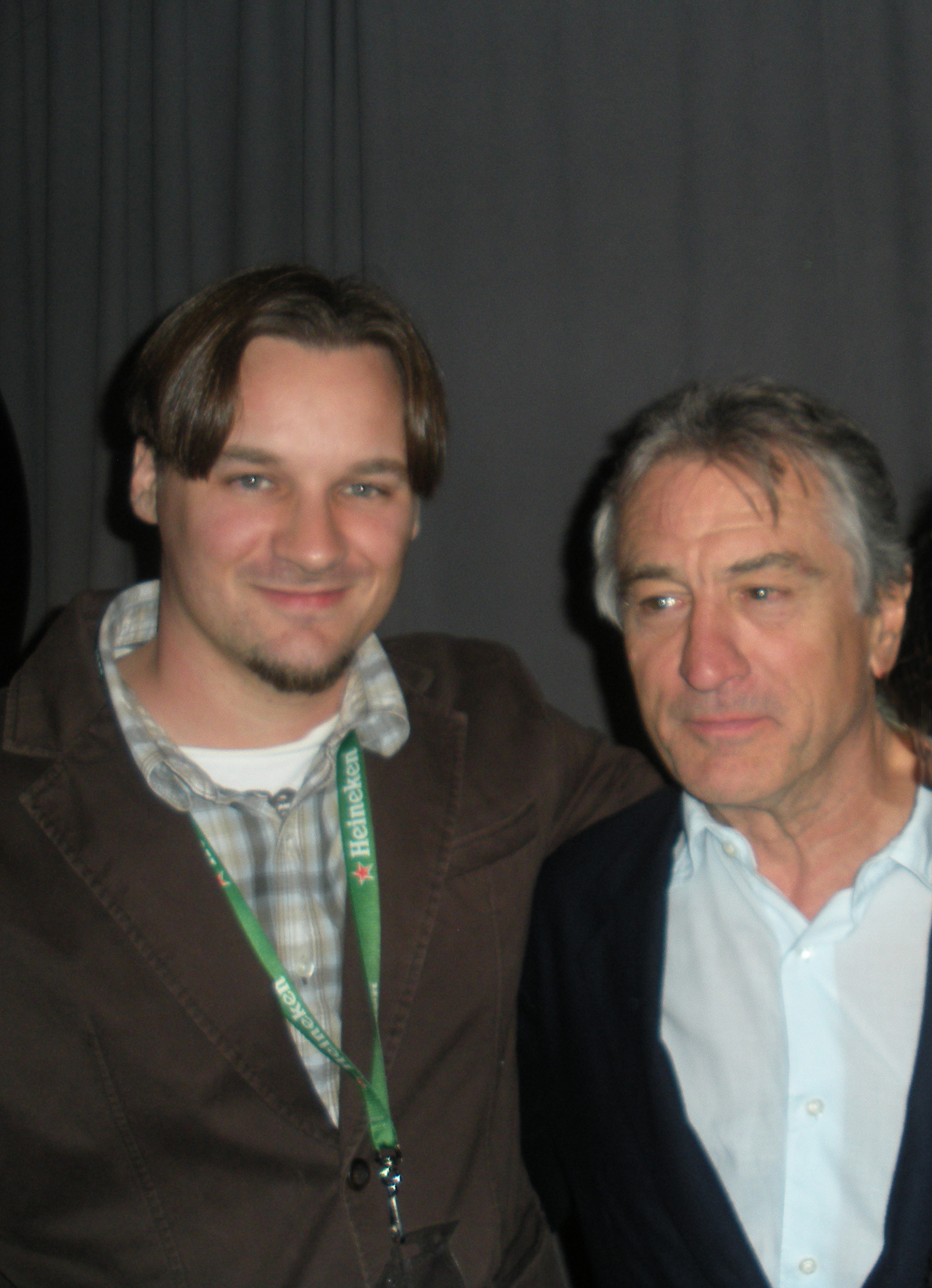 Me and Robert De Niro at the Tribeca Film Festival.