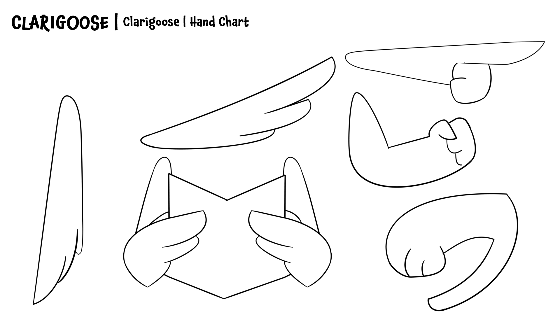 CLARIGOOSE Hand Chart