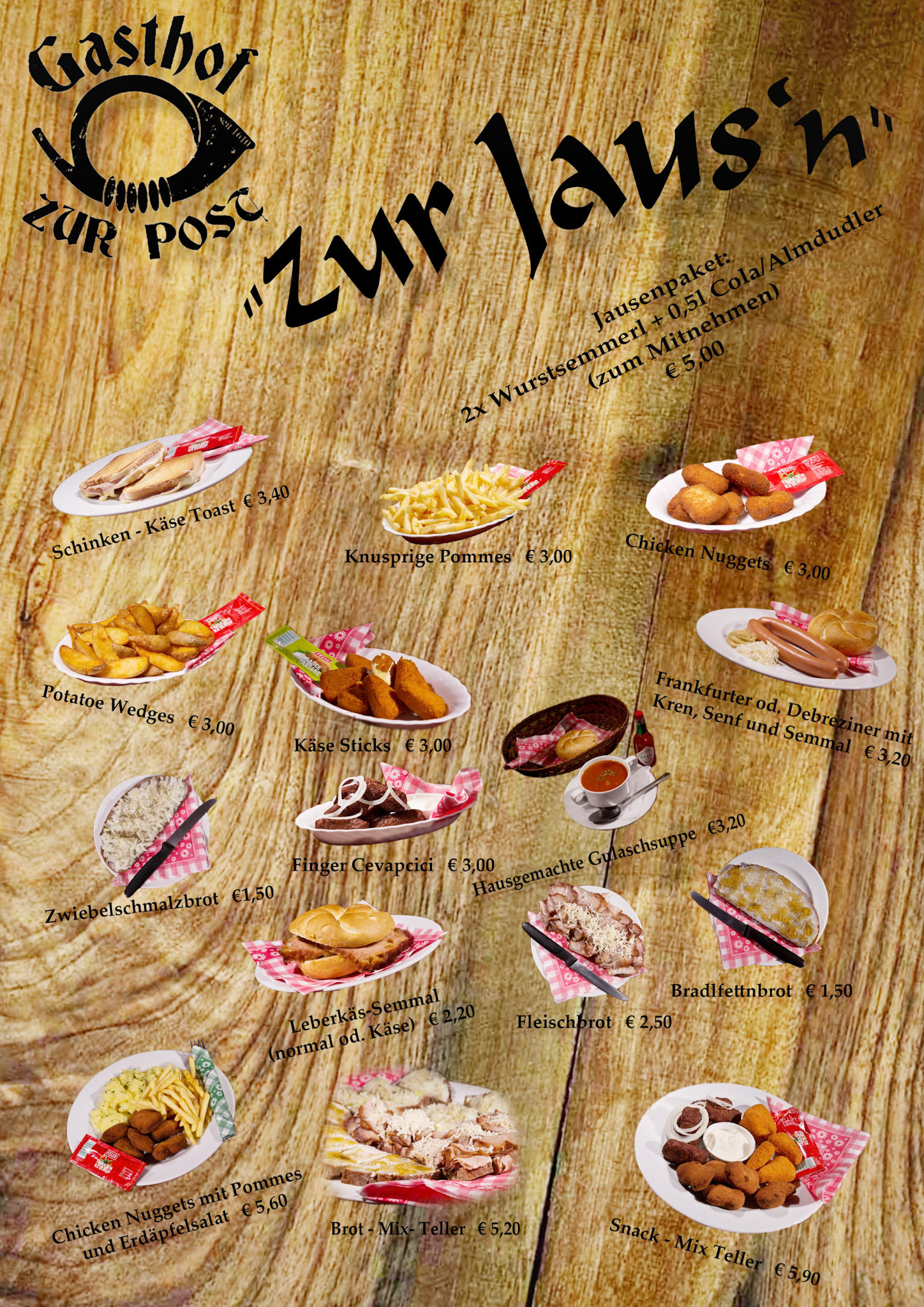 SPEISEKARTE - GASTHOF ZUR POST