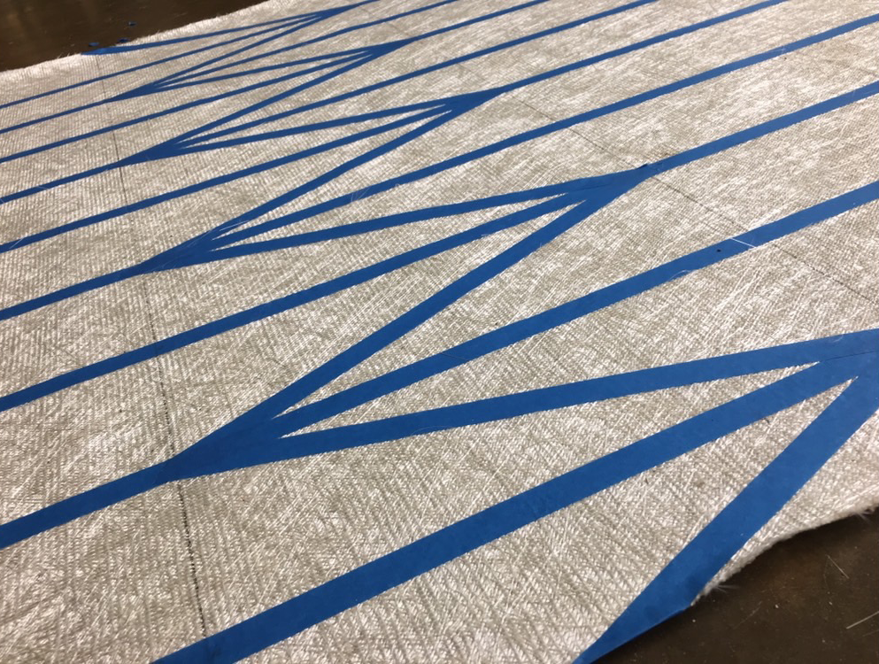 step1. tape folding pattern