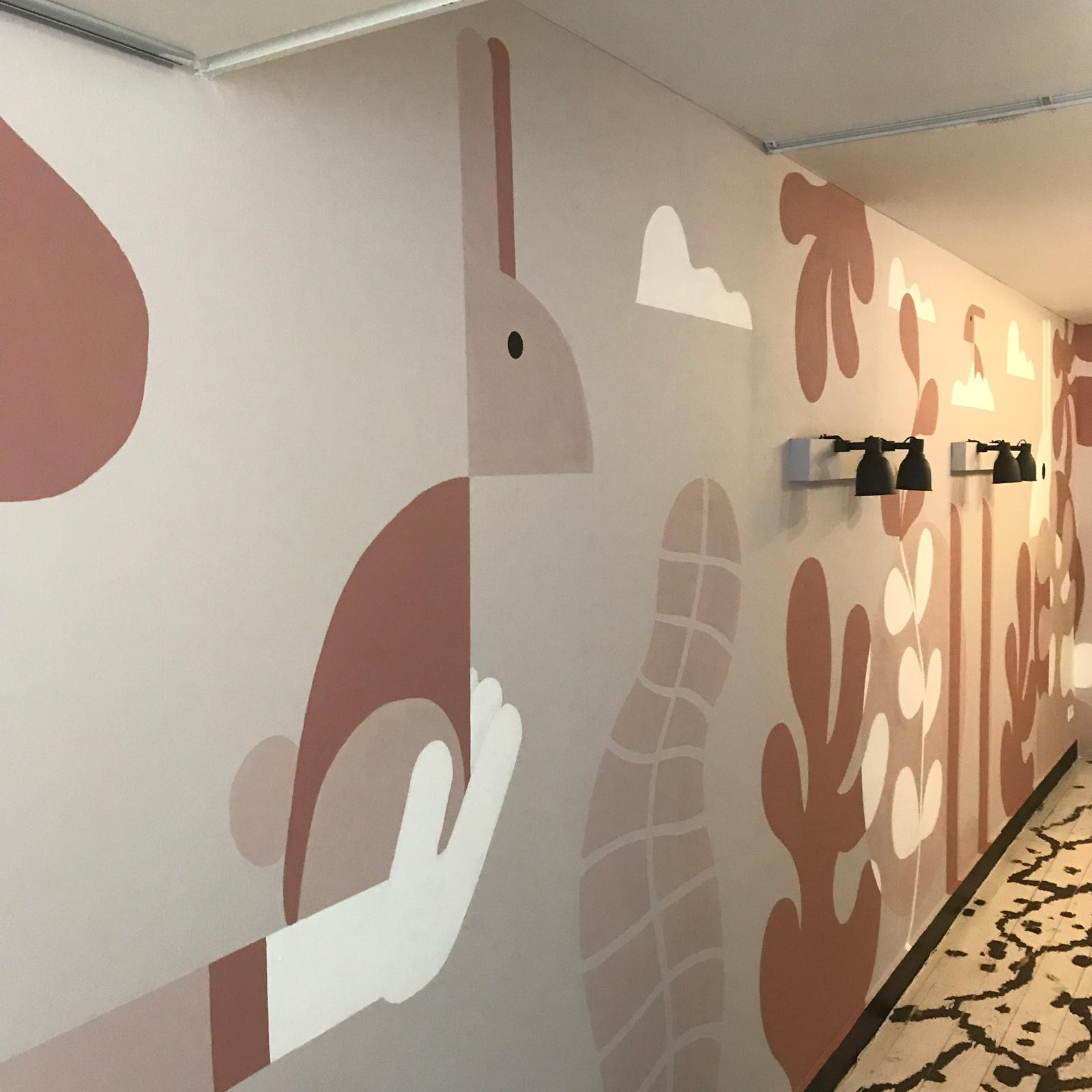 Muurschildering Chews&Nibbles Breda