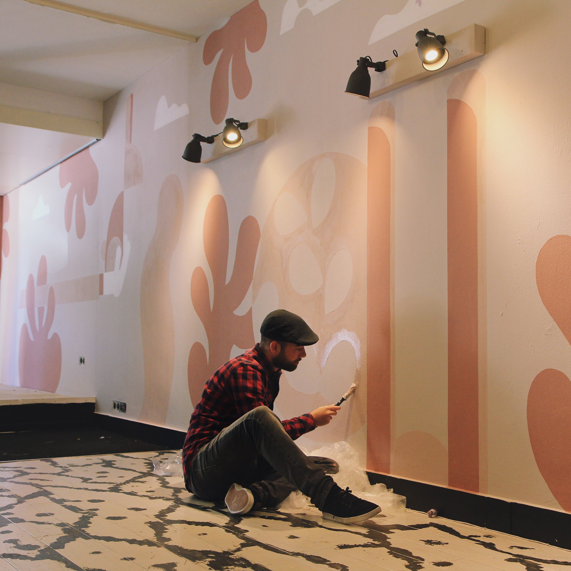 Muurschildering Chews&Nibbles Breda