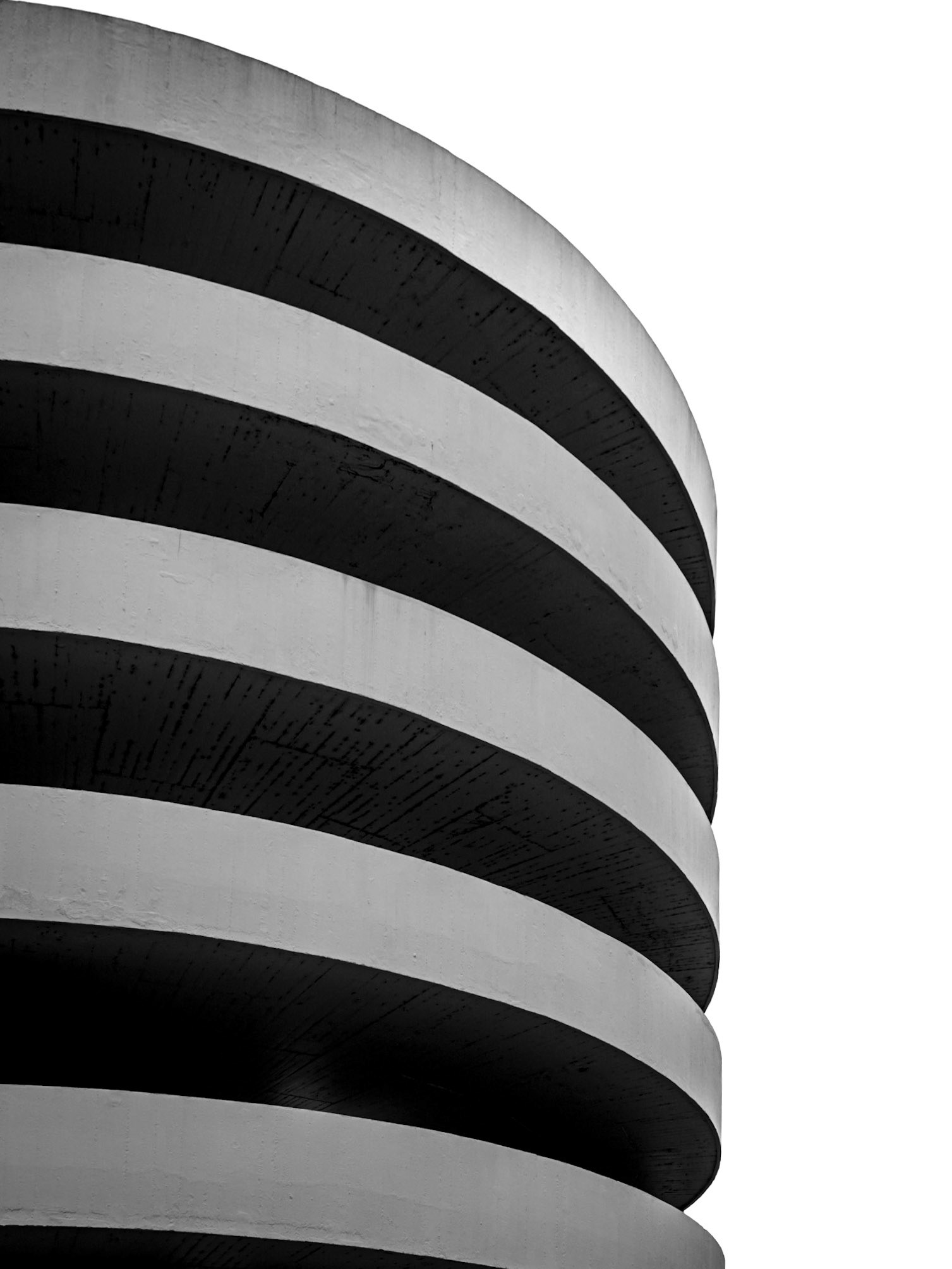 The spiral ramp of a city-centre car park in Toulouse