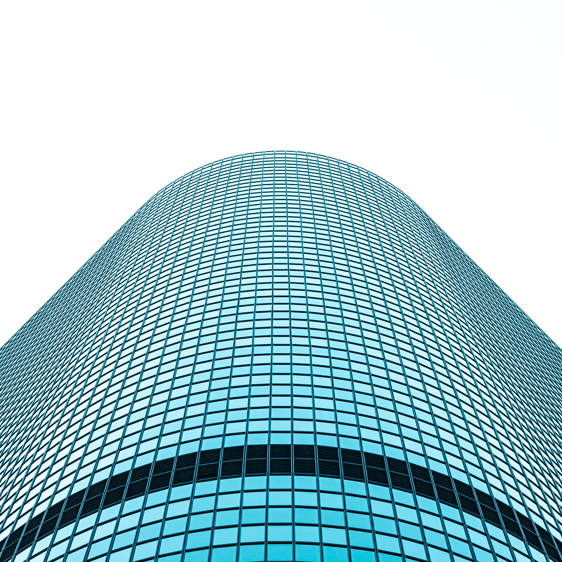 An endless sea of window panes of a skyskraper in downtown Los Angeles