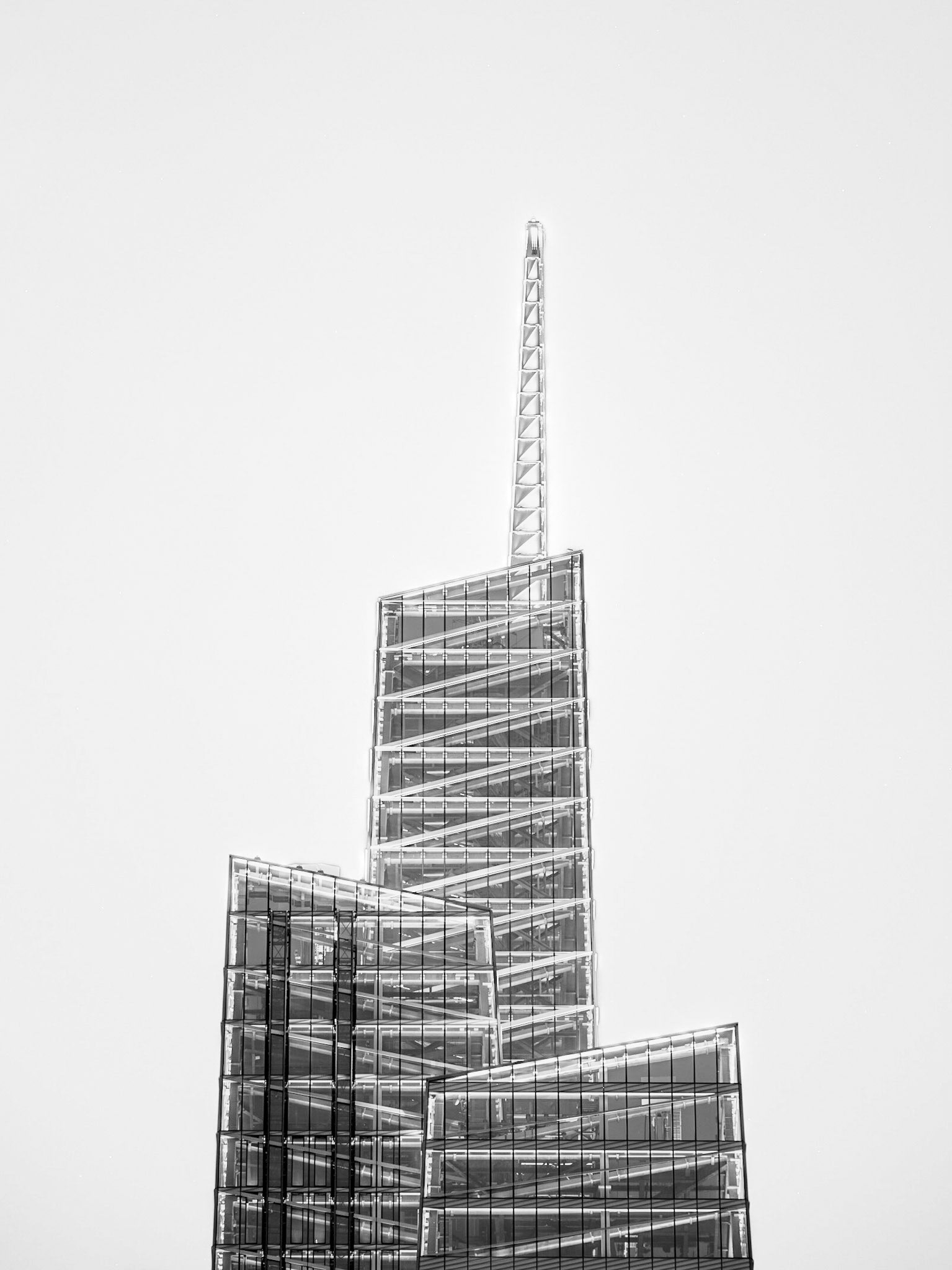 The distinctive spire of One Vanderbilt towers high into the Manhattan skyline