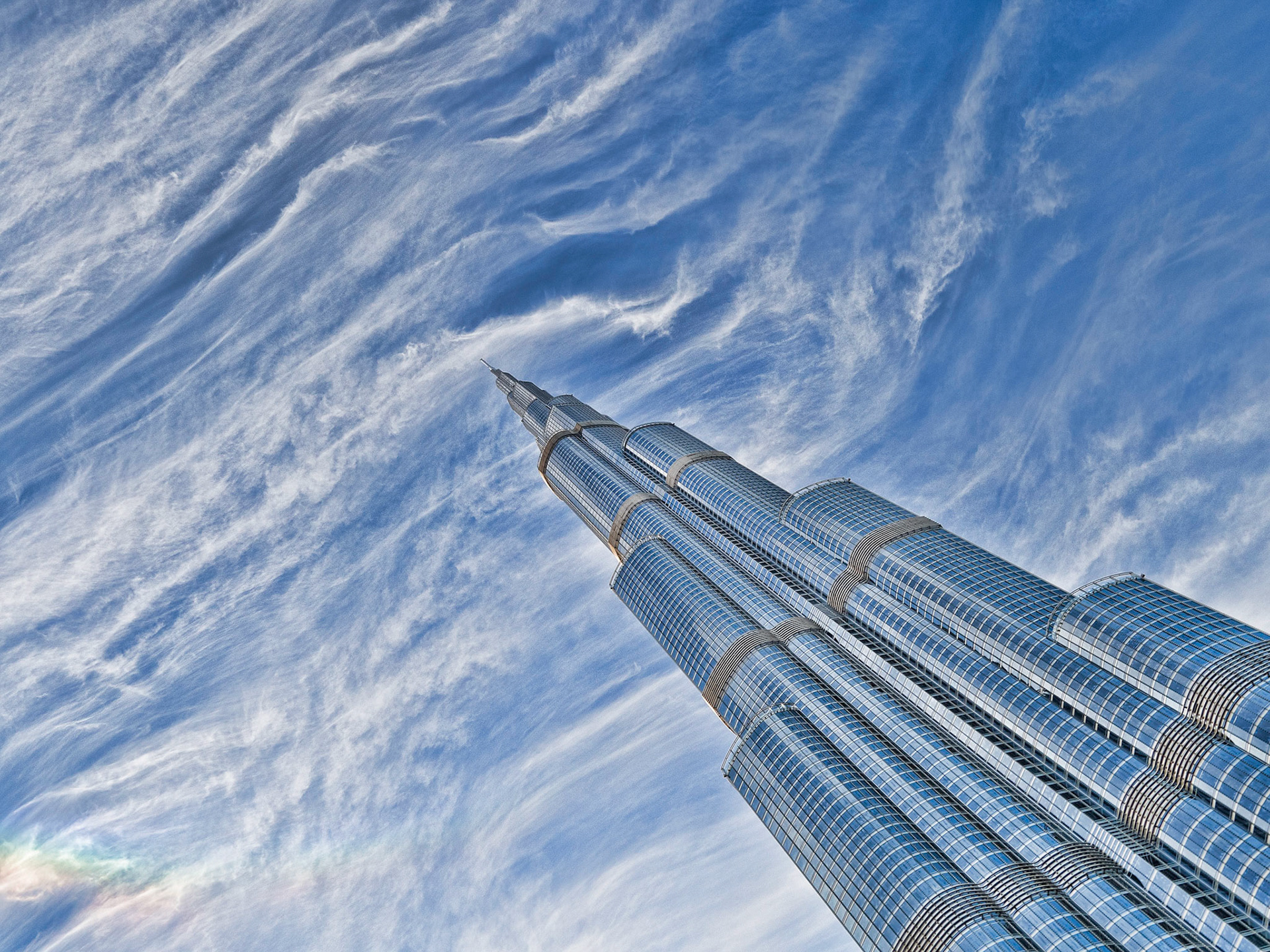 The Burj Khalifa Tower, the world's tallest building, in Dubai