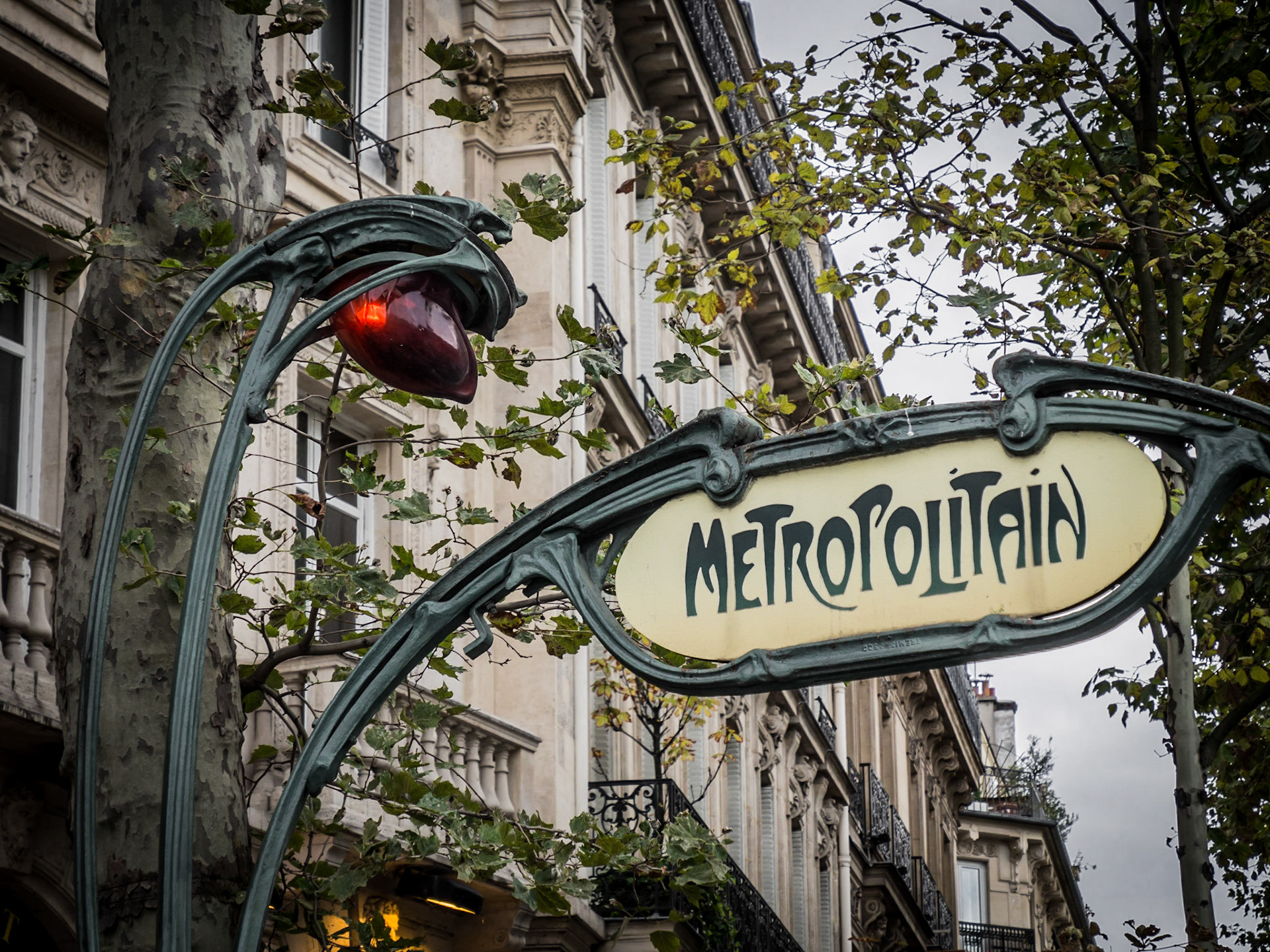 Art nouveau design influenced the design of many of Paris' metro stations