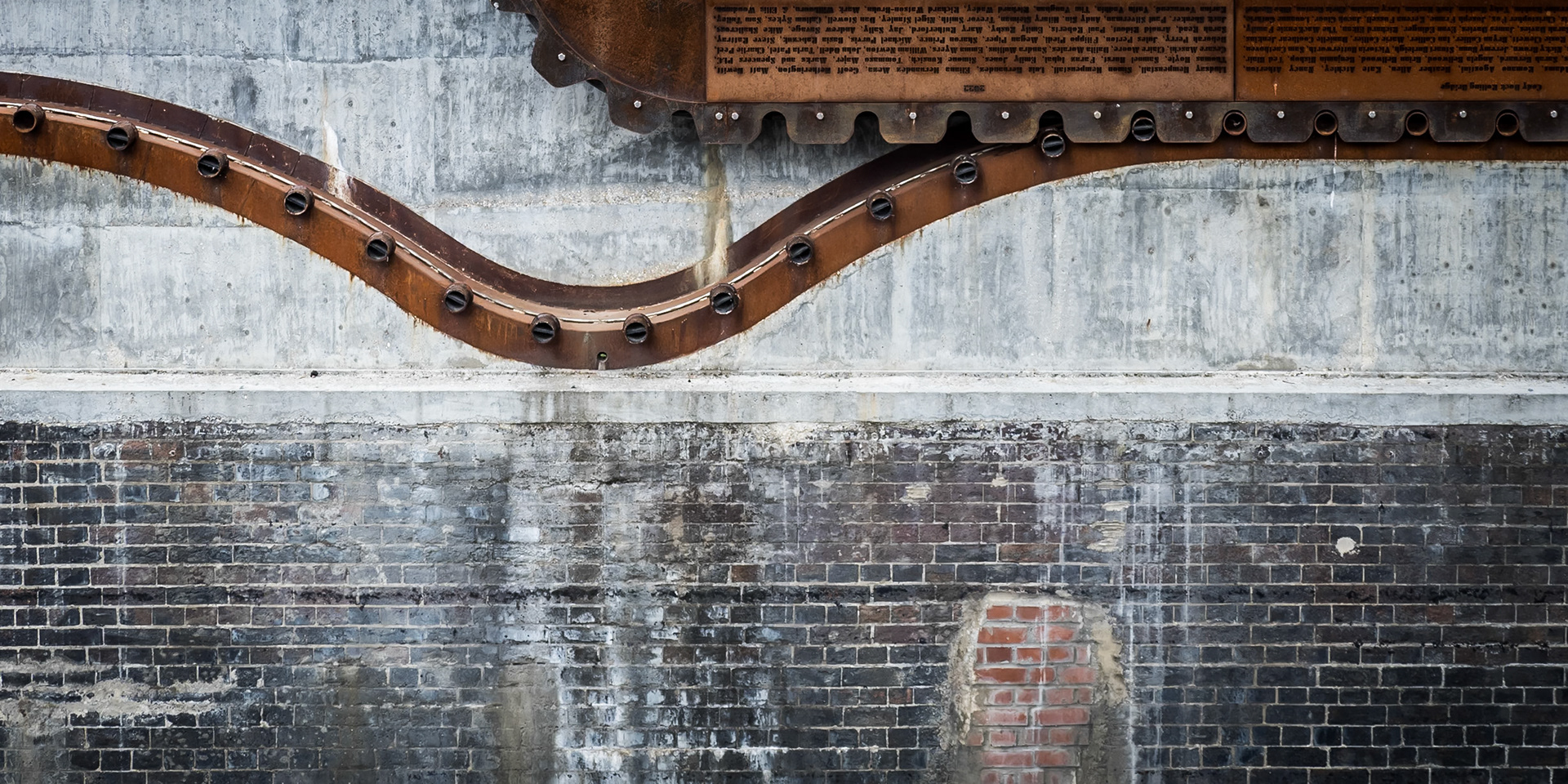 The top of a rotating bridge rests in its open position at Cody Lock in East London