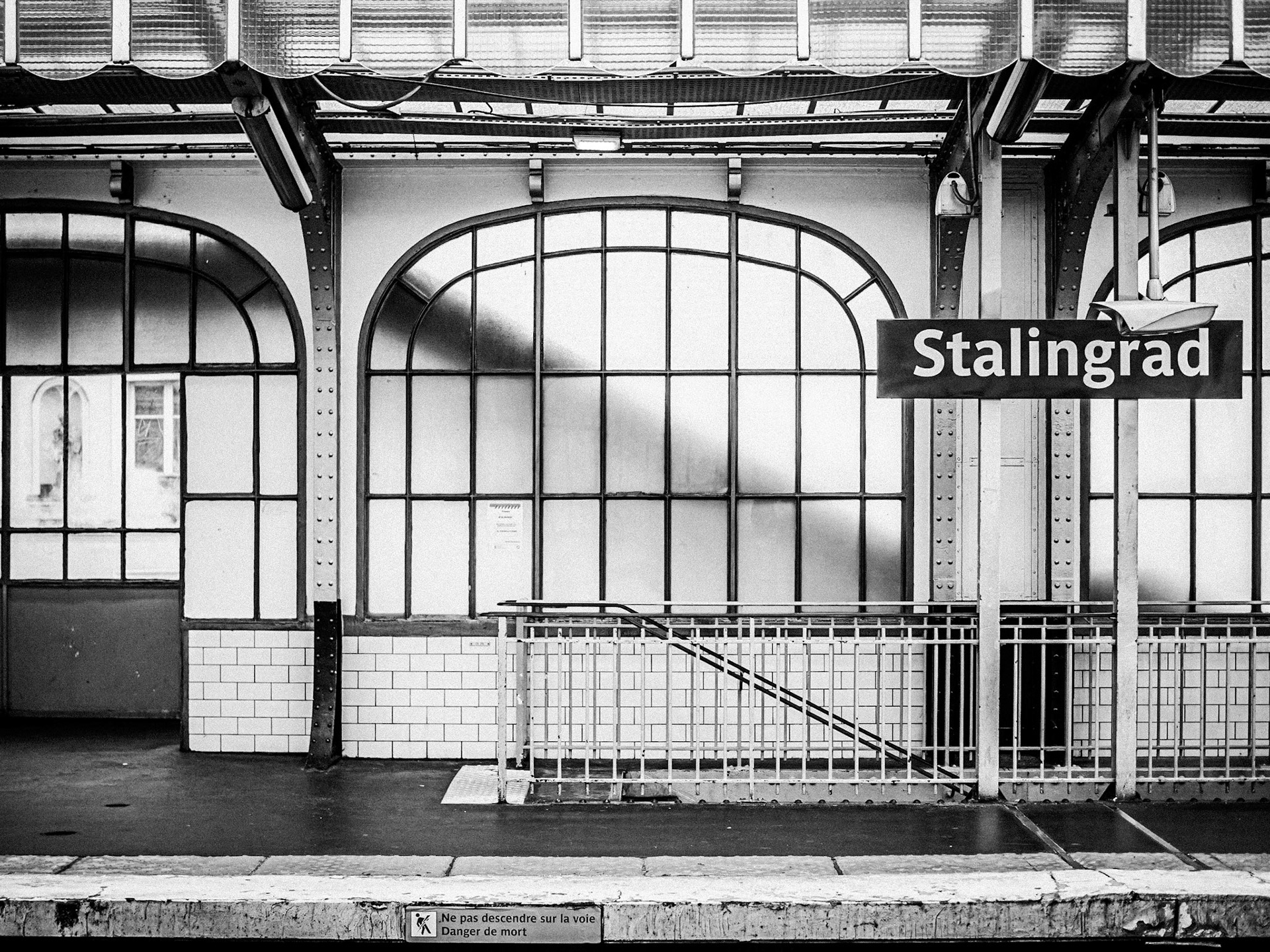 The classical Stalingrad Metro station in Paris, honouring the battle and victor of the city of Stalingrad in Russia