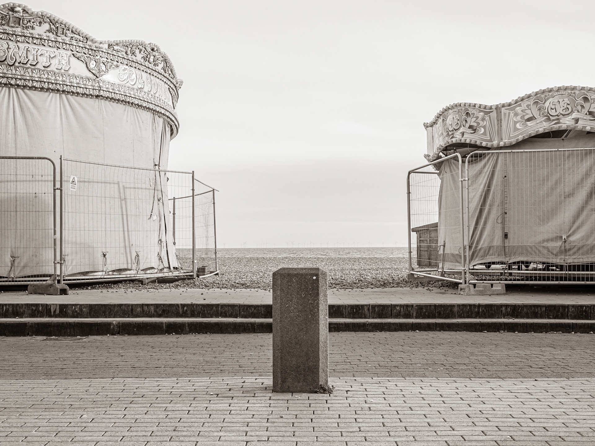 A pair of fairground rides remain closed on Brighton Seafront as government restriction continue to prohibit their re-opening