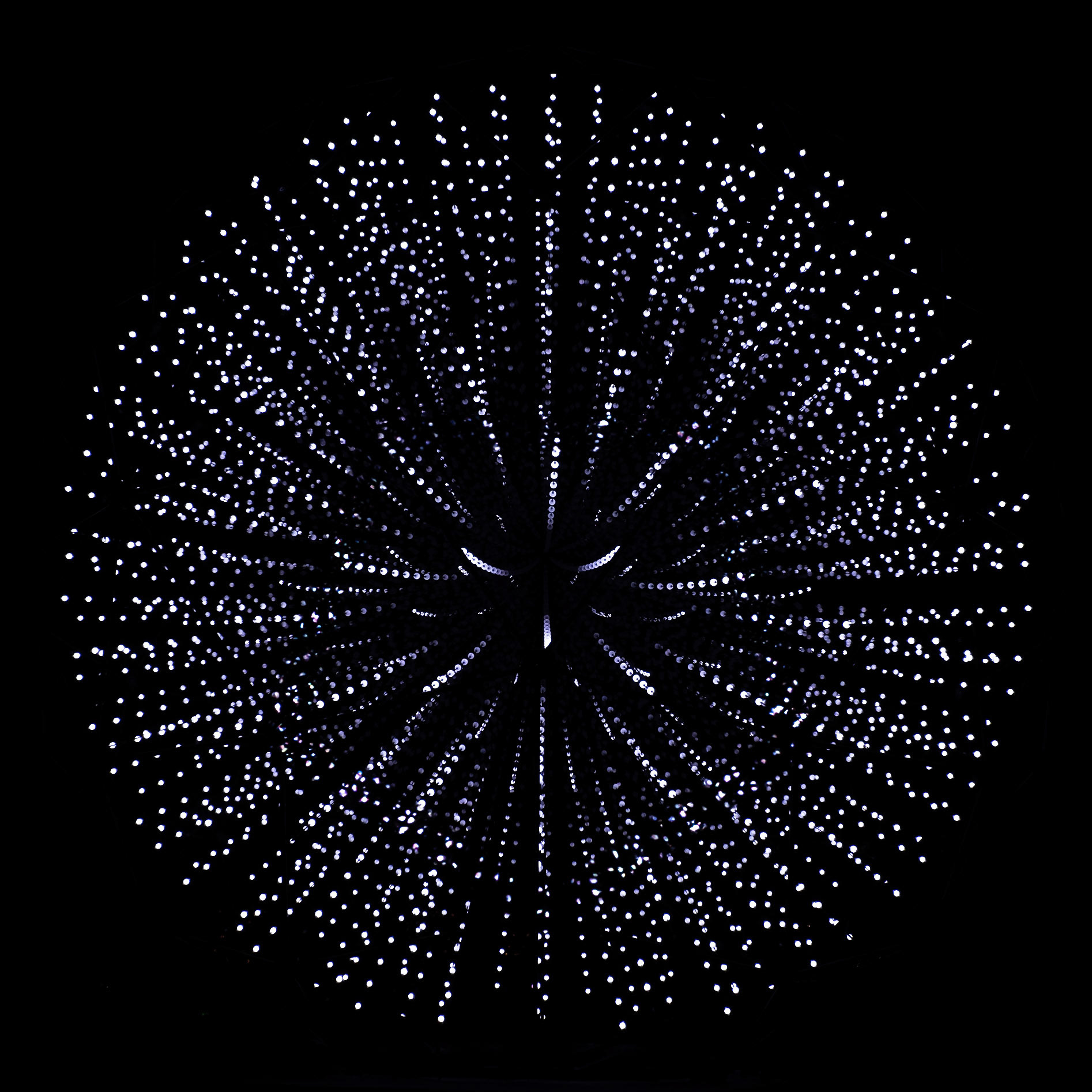 Thousands of lights form a mesmerising constellation as part of a light festival