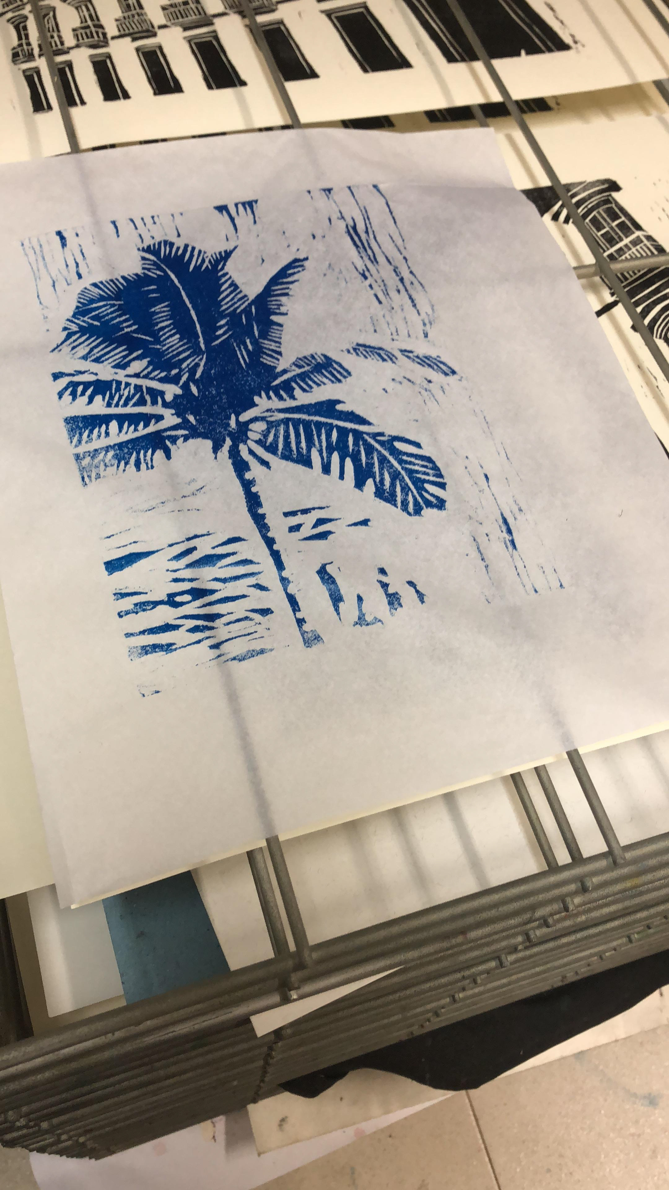 Testes da xilogravura.