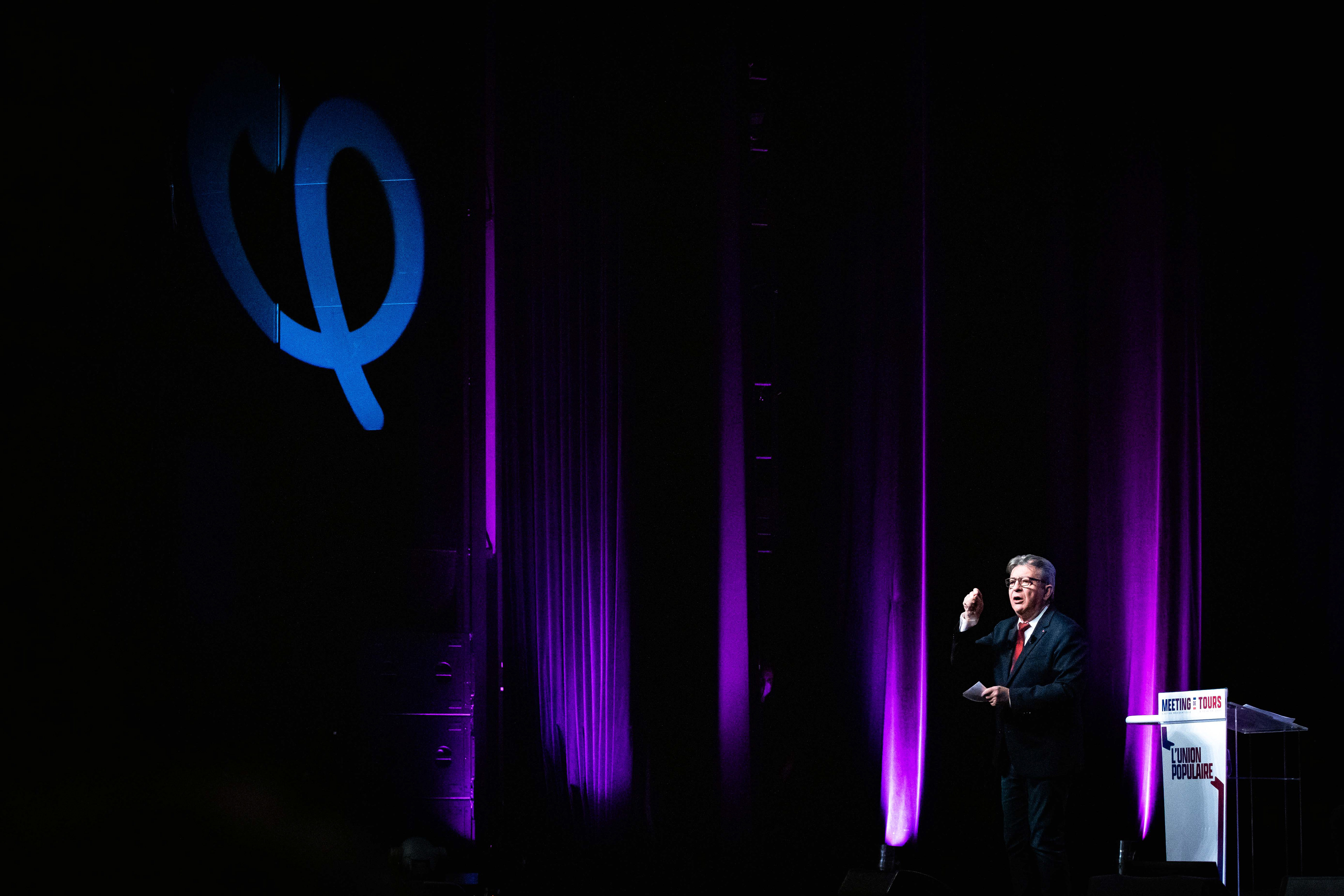 Jean-Luc Mélenchon en meeting - 2022