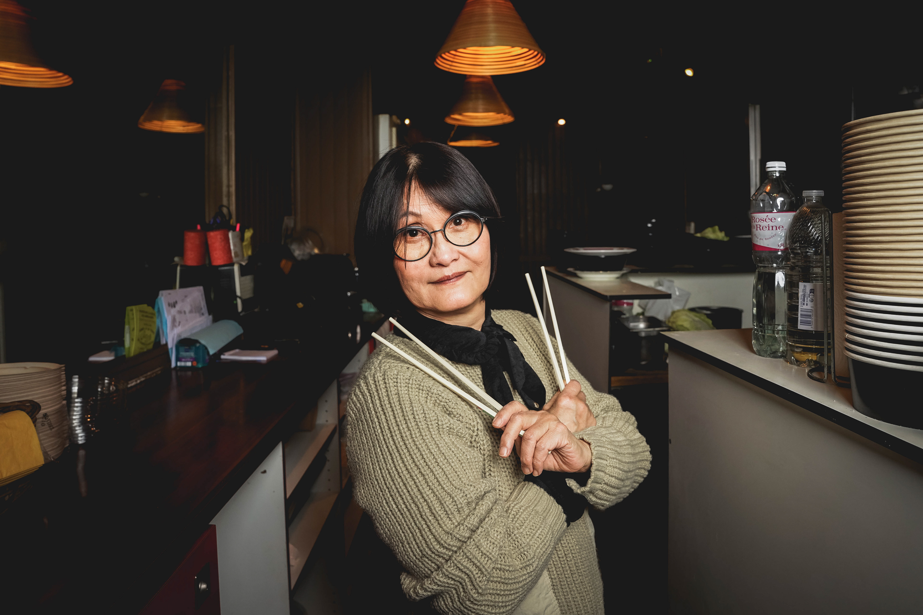 Kim Lao, propriétaire d'un restaurant chinois dans le centre-ville de Tours