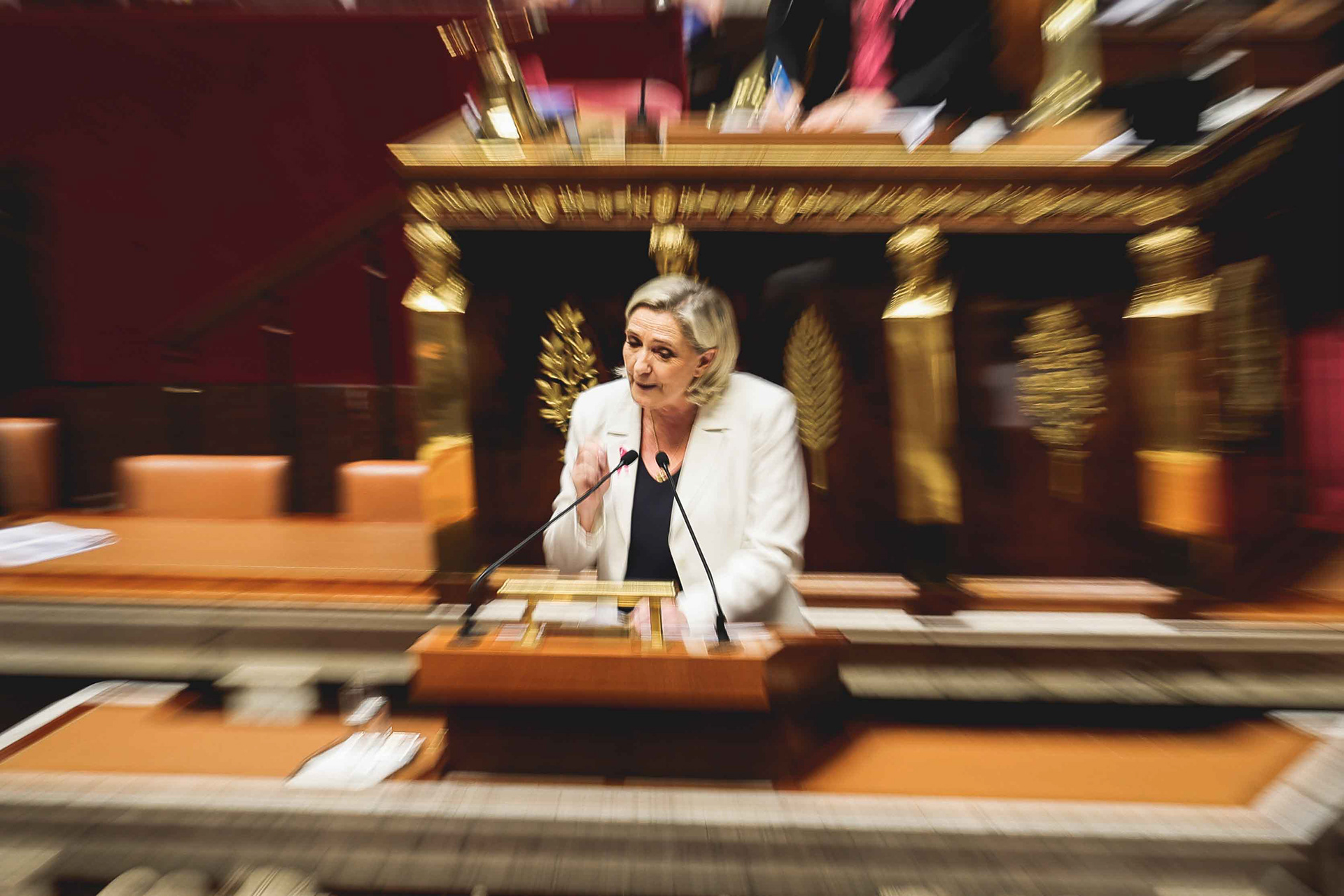 Marine Le Pen à l'assemblée nationale - 2024