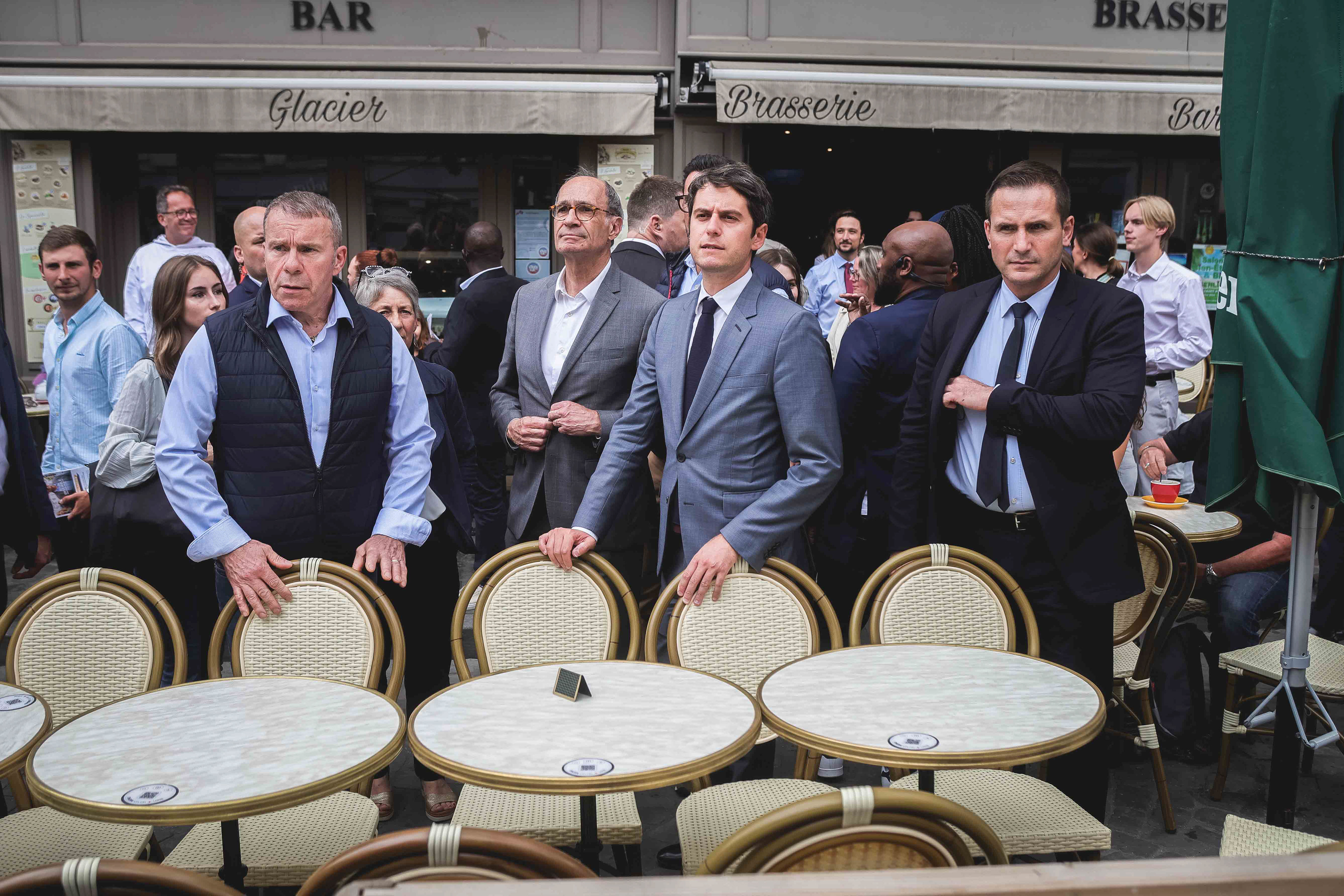 Gabriel Attal et Eric Woerth, législatives anticipées - 2024