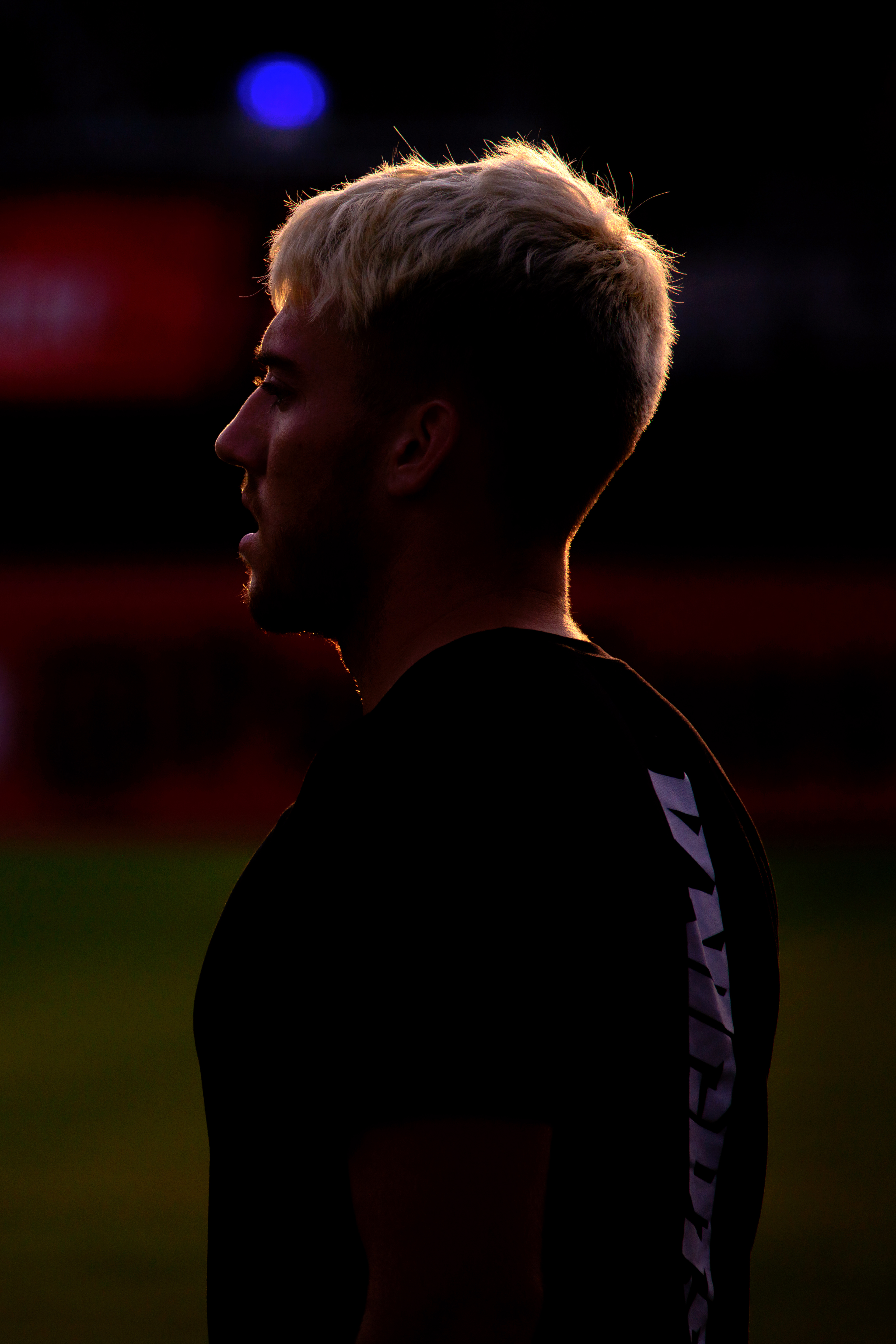 UCF midfielder Caleb Franke warms up before playing NC State on Sept. 6, 2021.