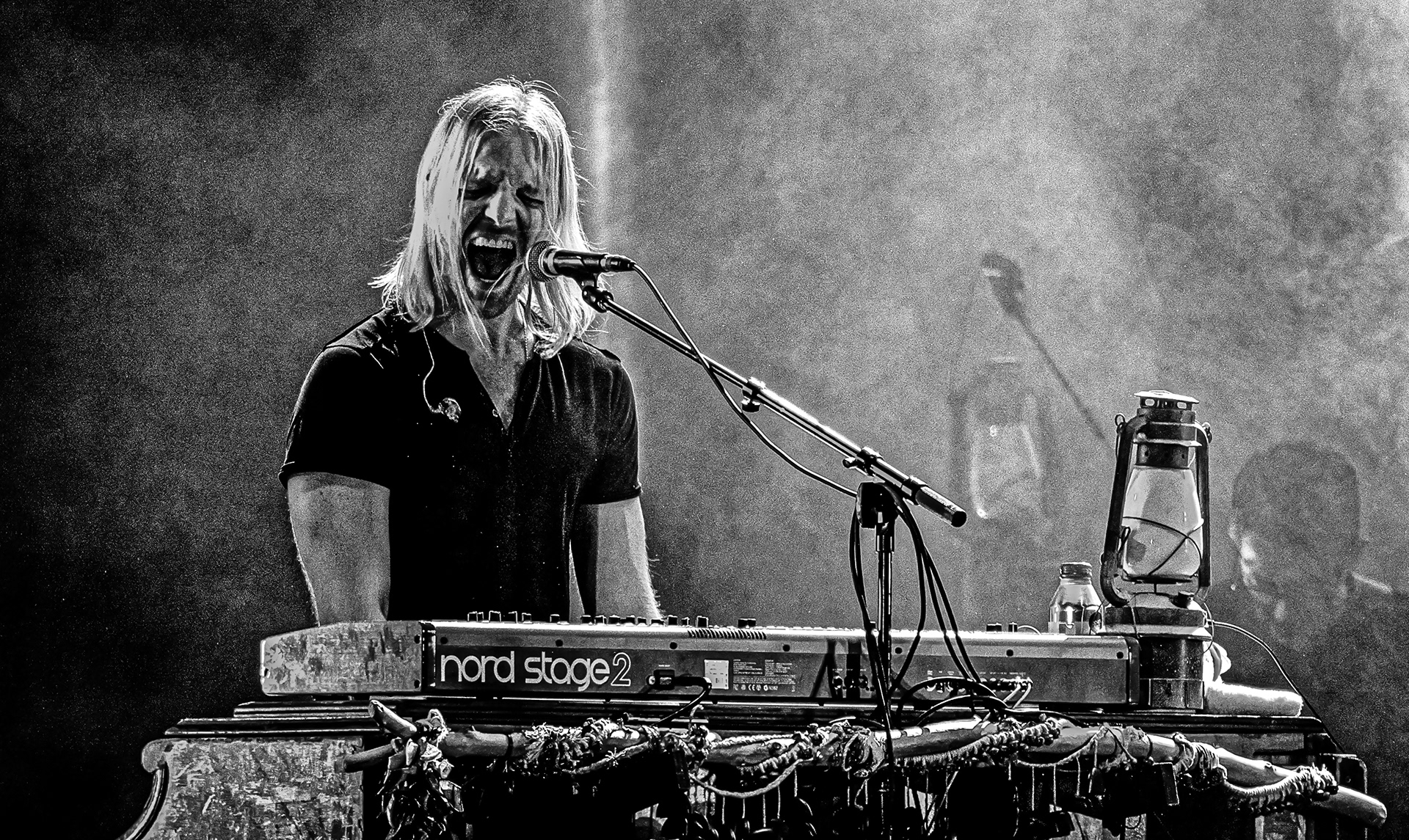 Delta Rae vocalist Eric Hölljes performs during NC State's Packapalooza festival on Aug. 24, 2019. 