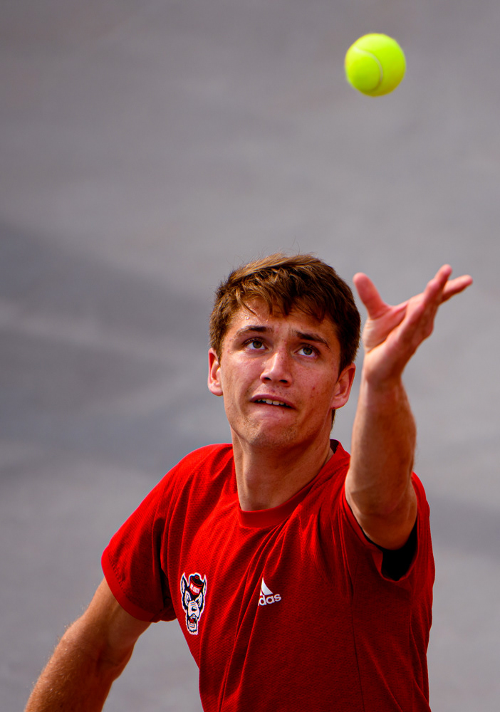 Collin Shick serves on March 12, 2021.