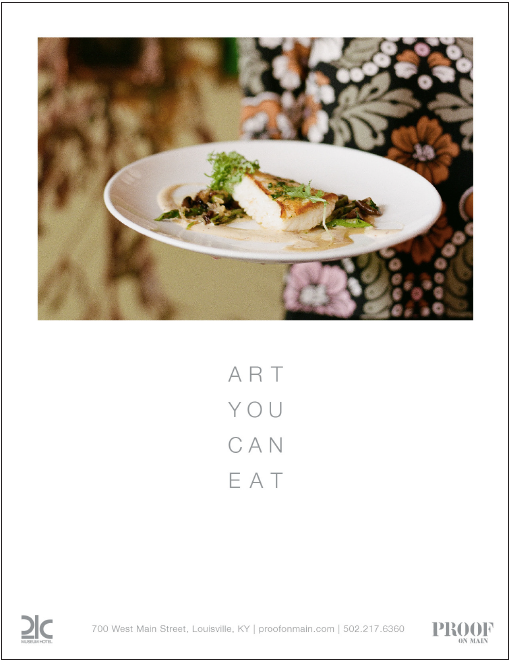 A snooty ad for snooty foodies.