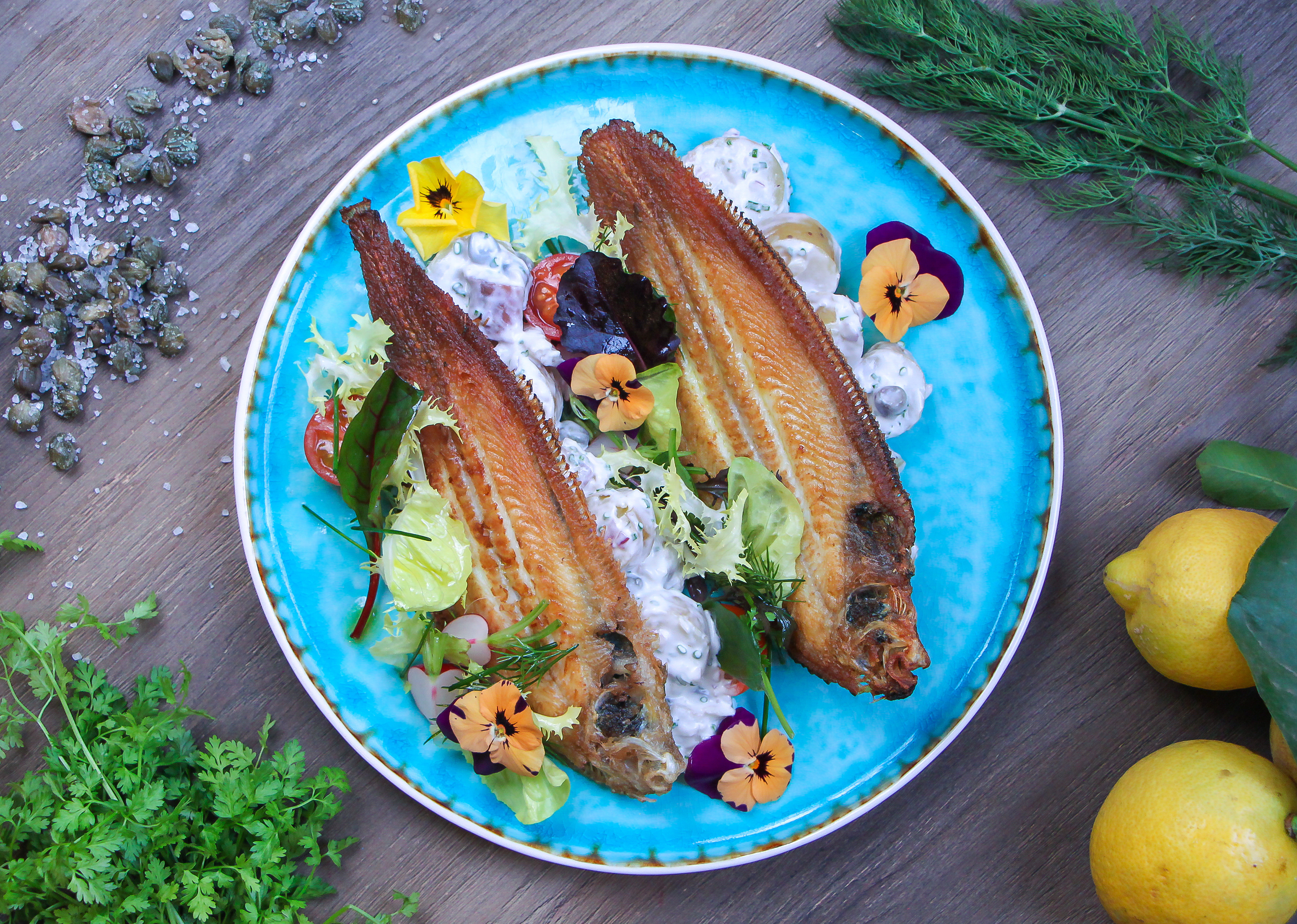 Dover Sole & Potato Salad