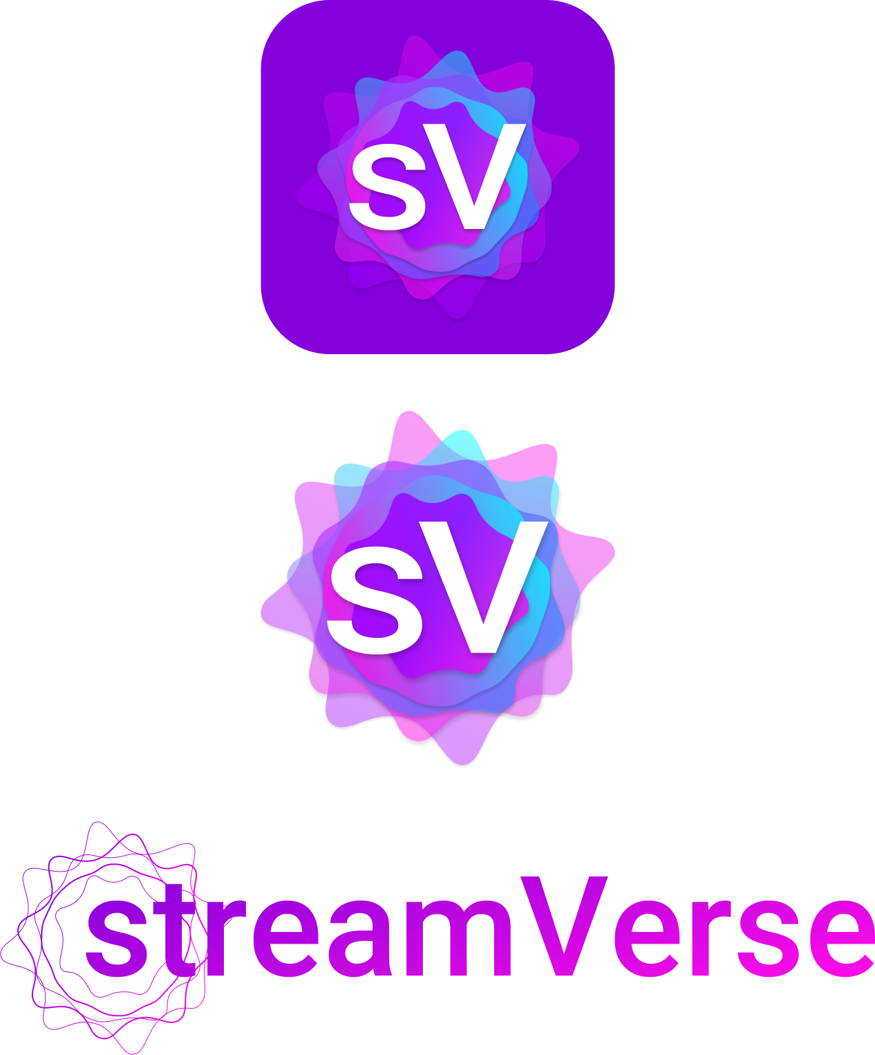 streamVerse Logos