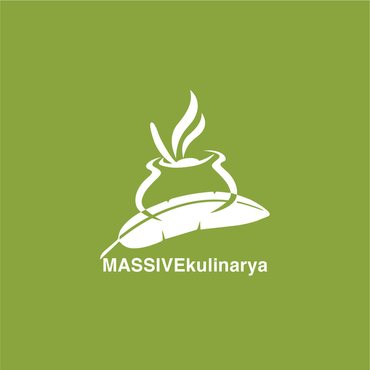 Logo All White on Green
