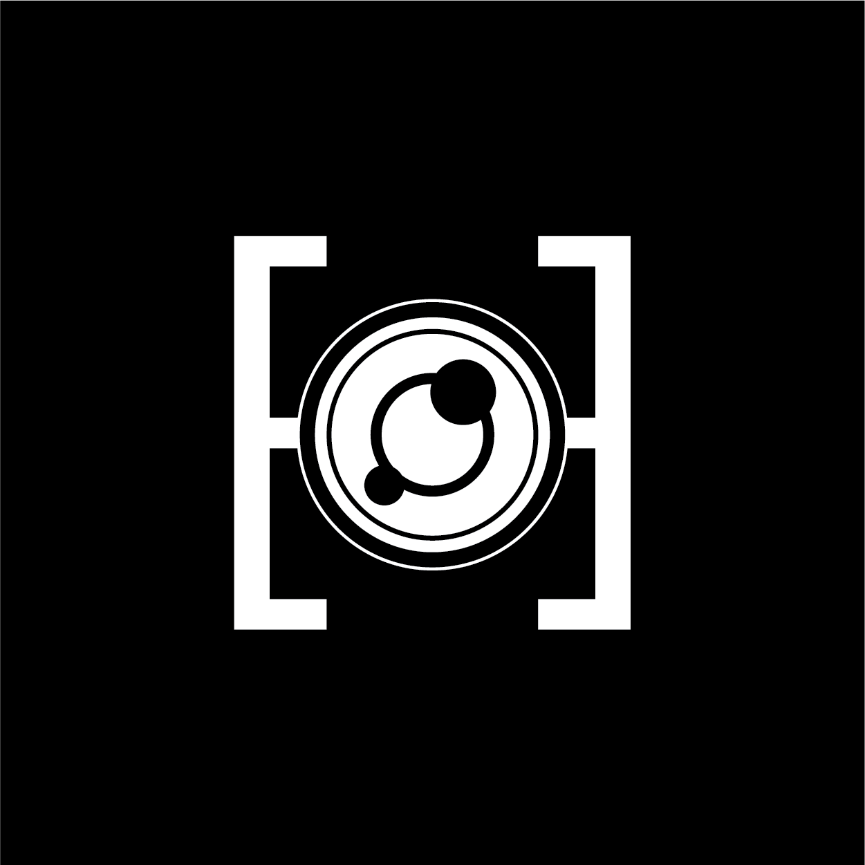 Heimdall Security Systems Logo - White Symbol on Black