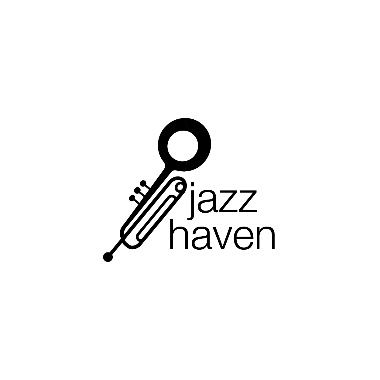 Jazz Haven Logo Black on White