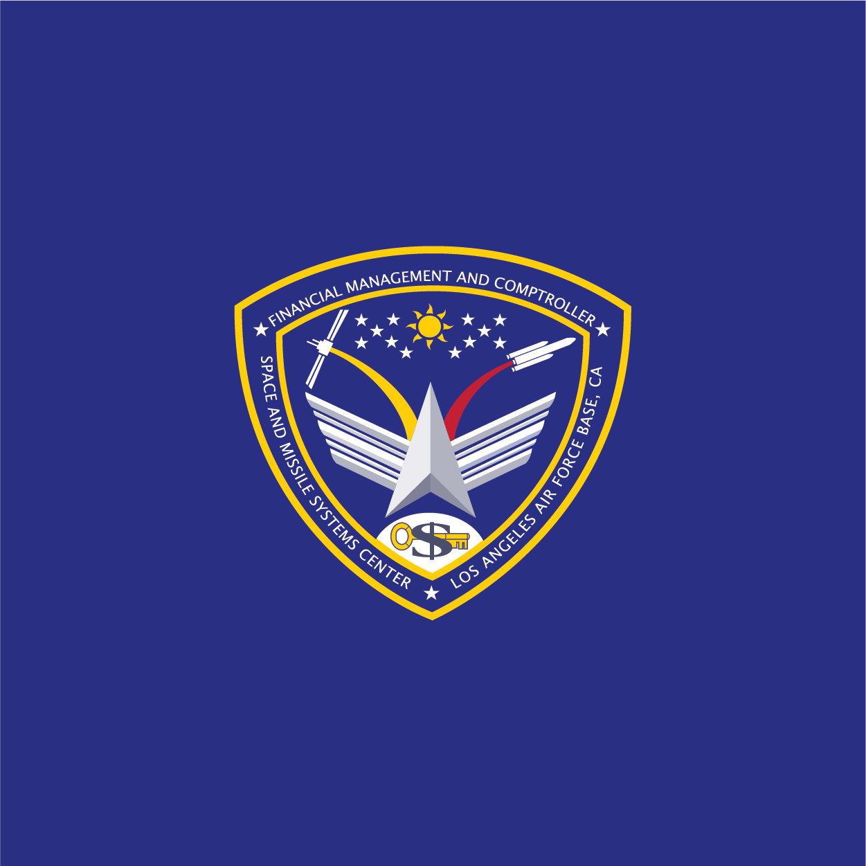 SMC/FM Full Color Unit Shield on Dark Background