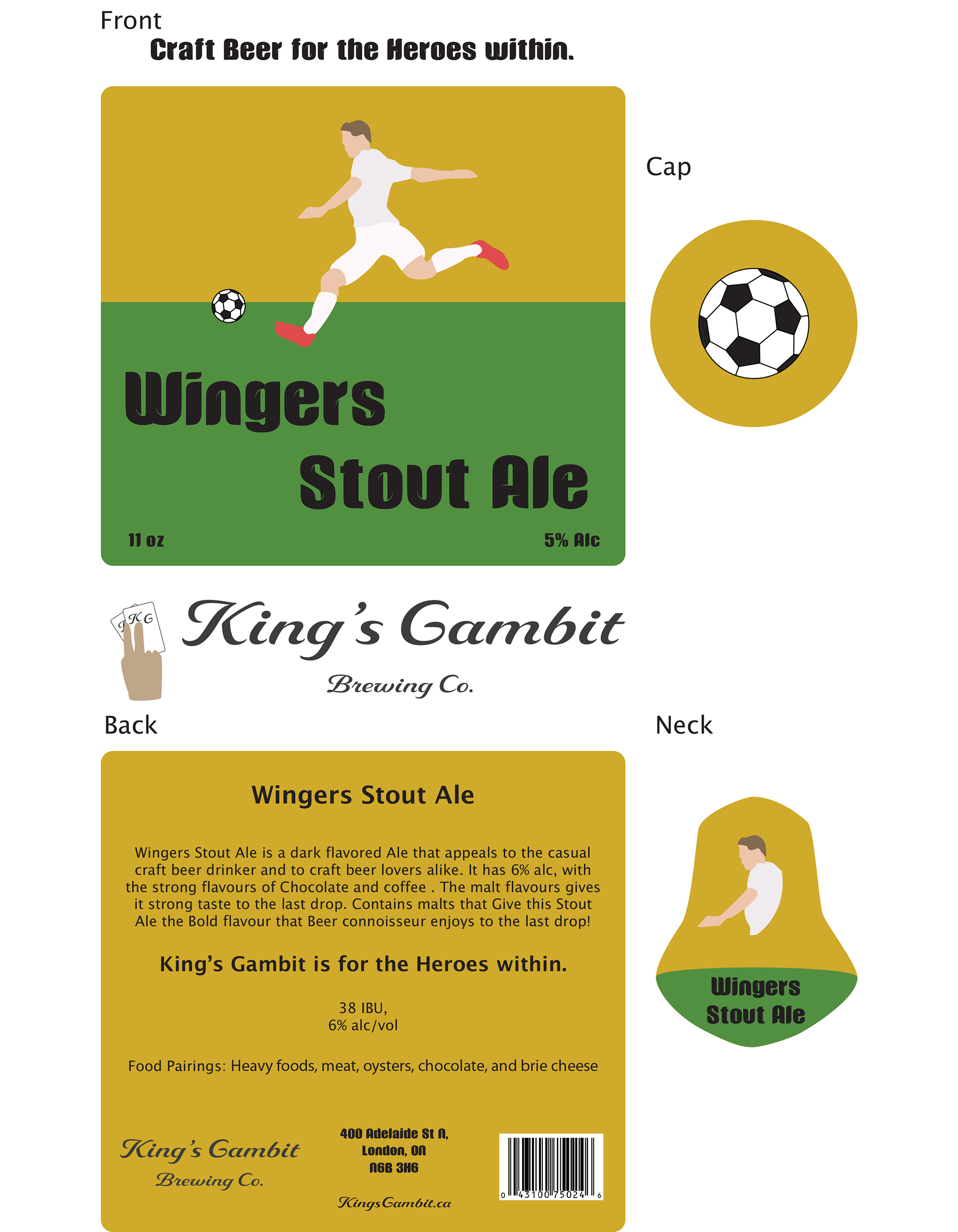 Craft Beer Wingers Mock up