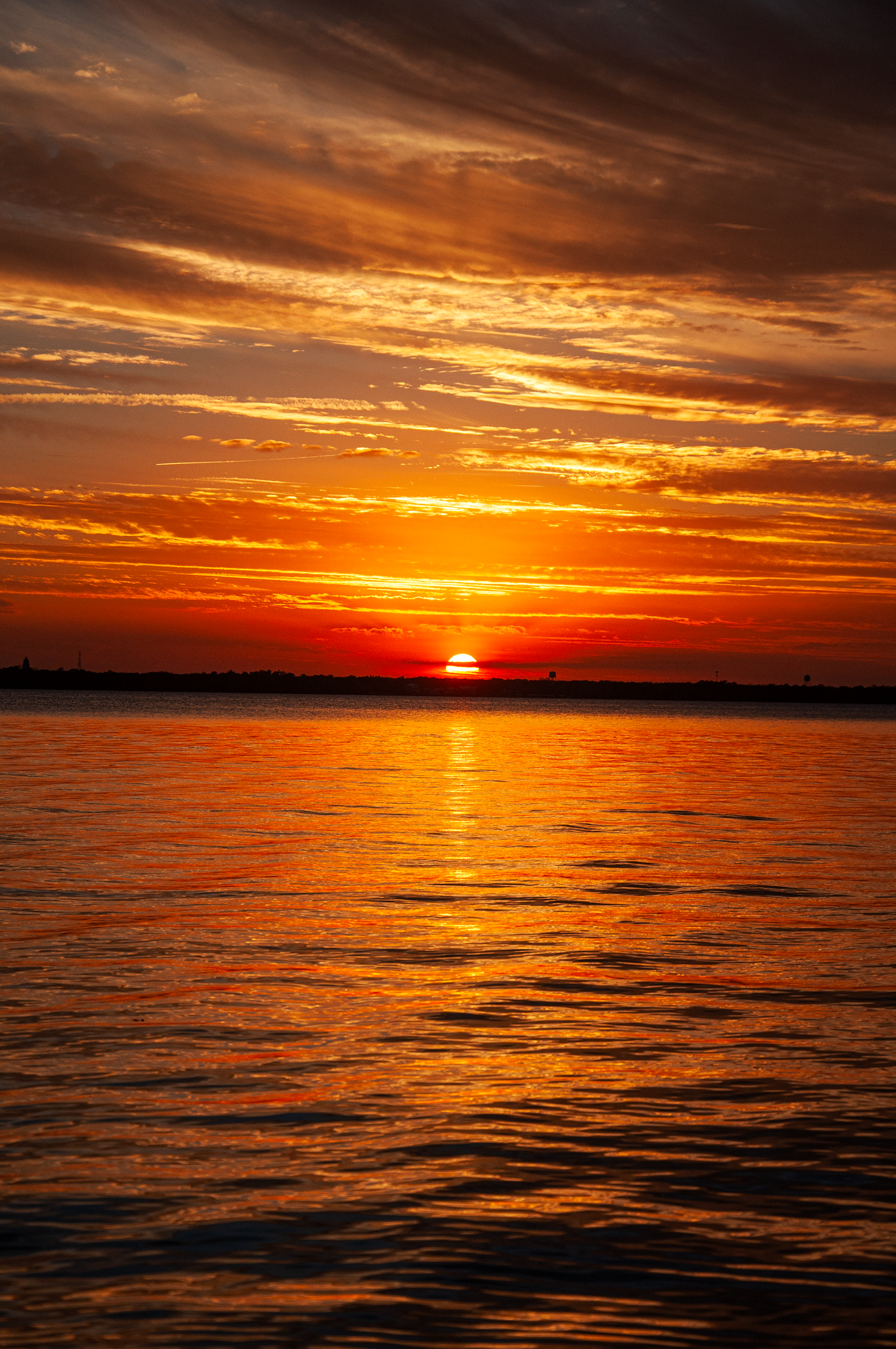 Sun Set Across the River