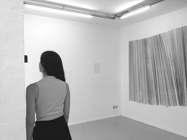 Lignes, installation sonore, Progress Gallery, Paris, 2017 