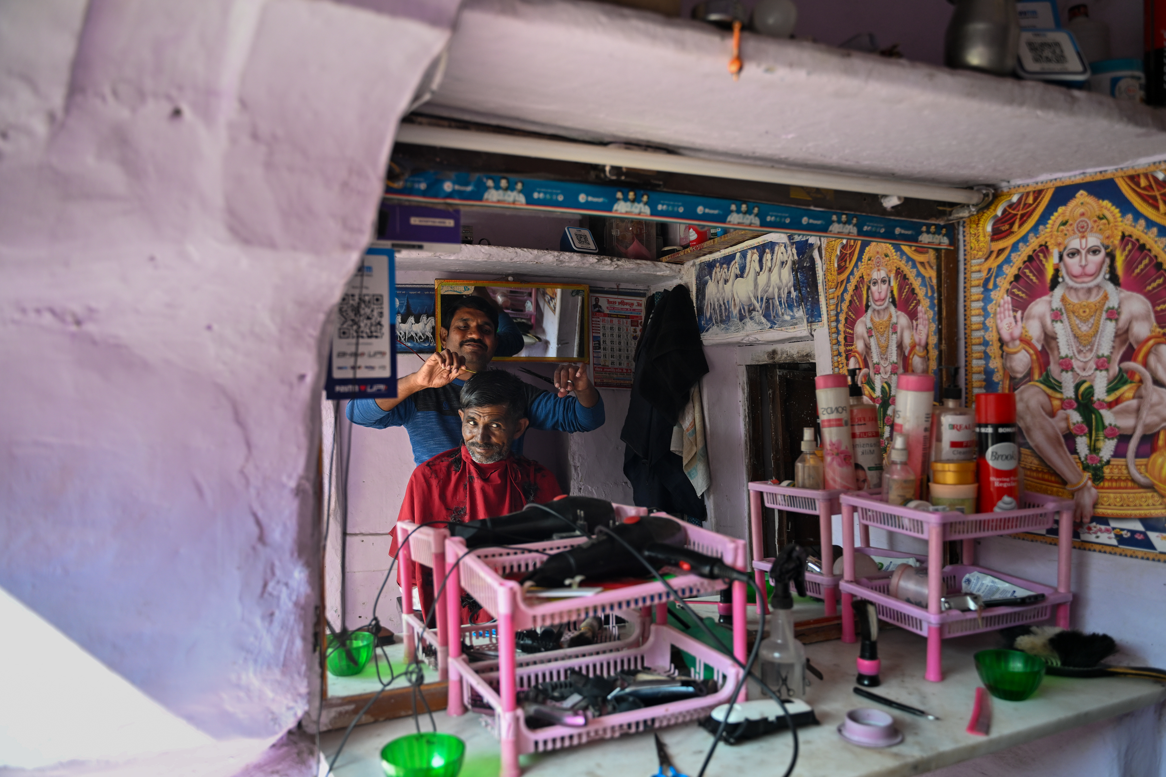 A haircut in Roopangarh - India 2025