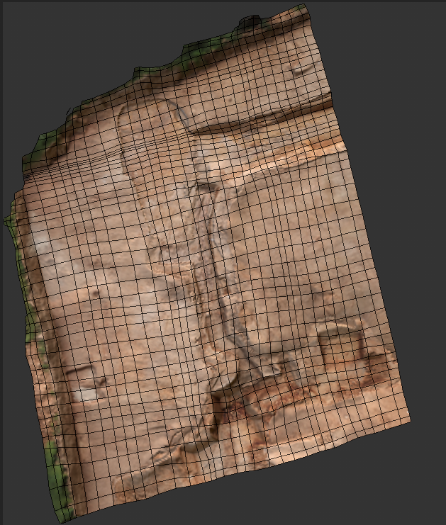 UV map and wireframe