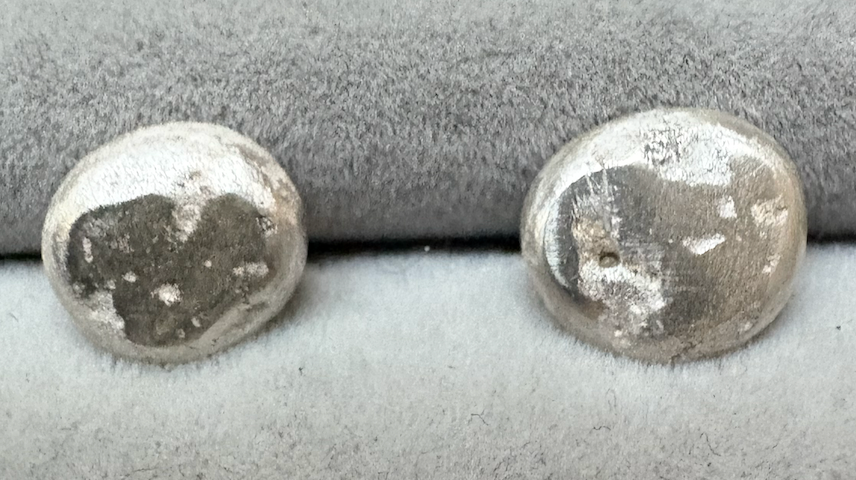 Full Moon Earrings, Silver, 2025