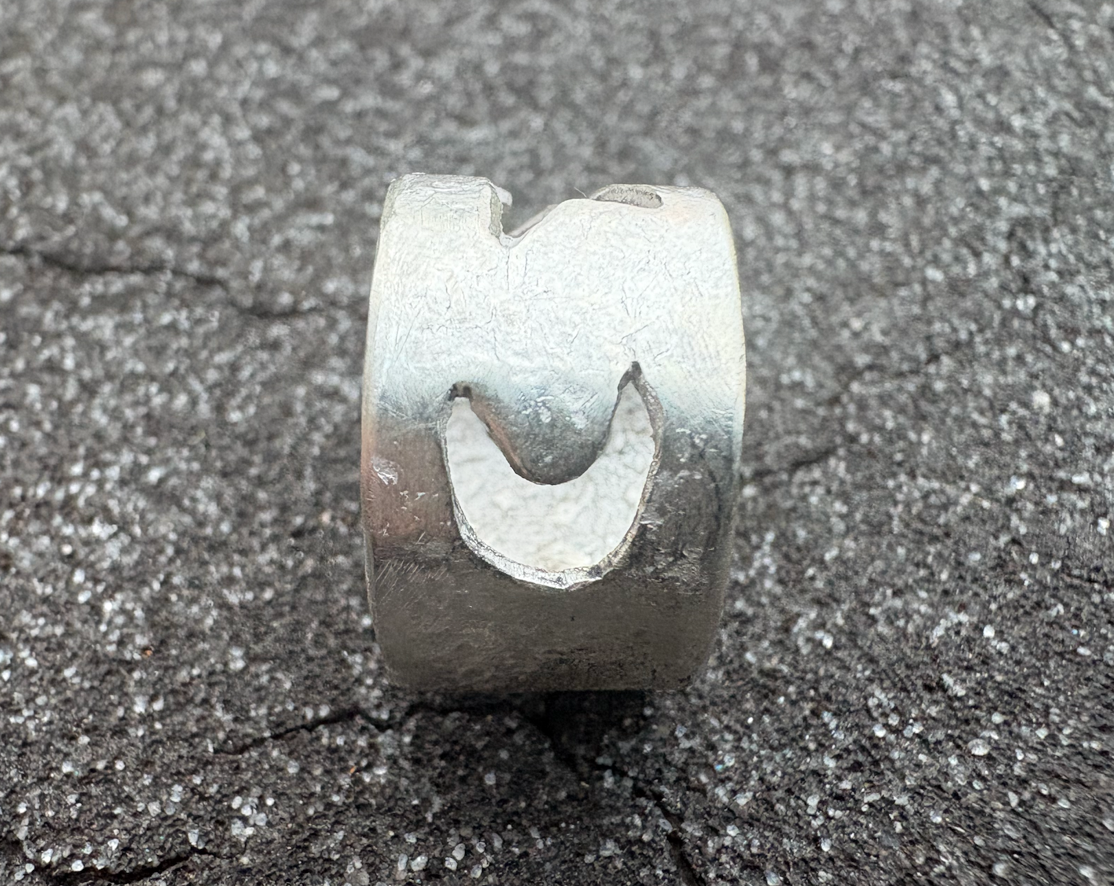 Moon hugs Star, Silver, Size 7, 2025