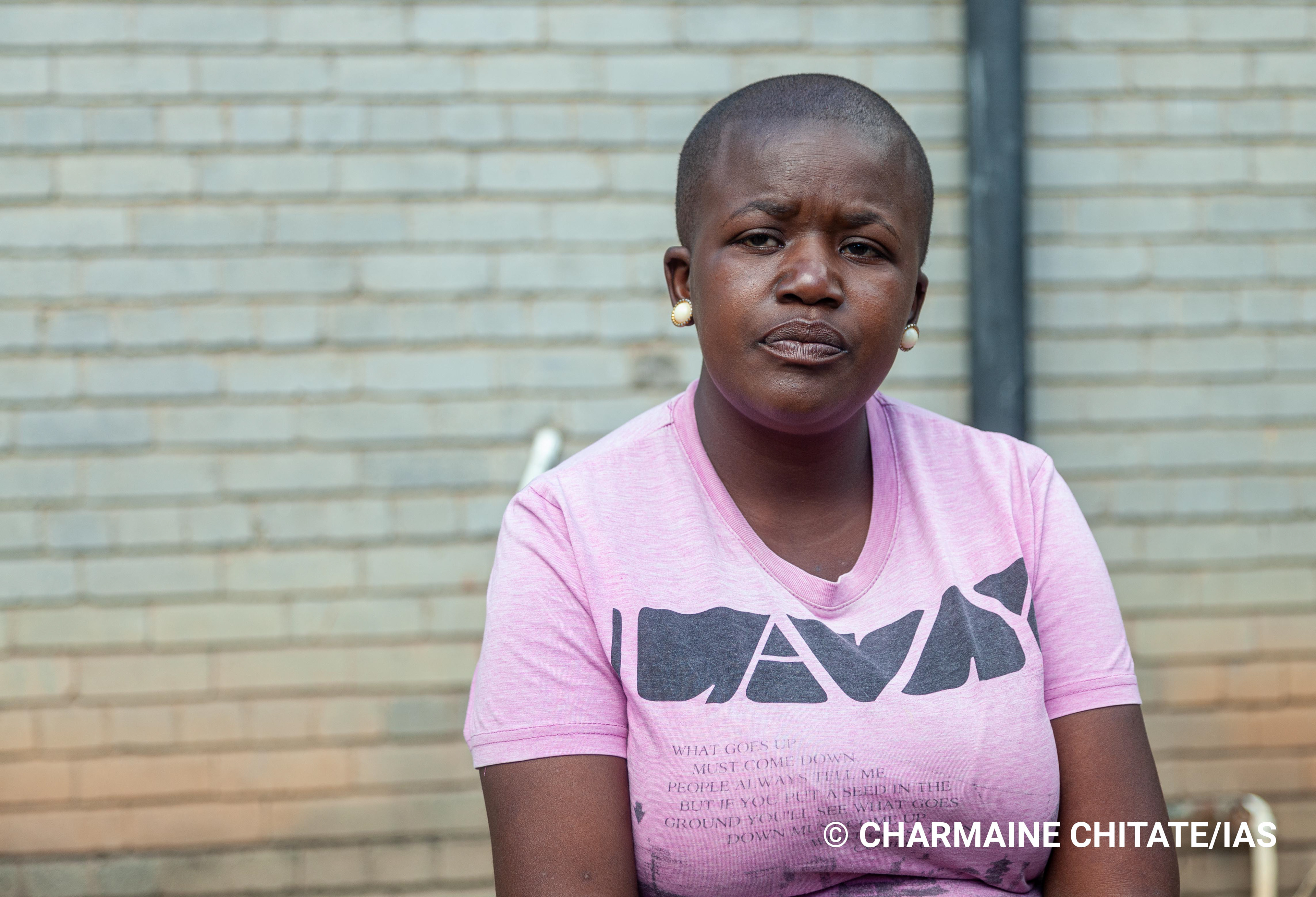 At 28, Charlene Masanga is a hairdresser and after a series of tests following an unusual cough, Rutsanana Polyclinic referred her to Beatrice Road Infectious Diseases Hospital where she was diagnosed TB. (Photographer: Charmaine Chitate/IAS)