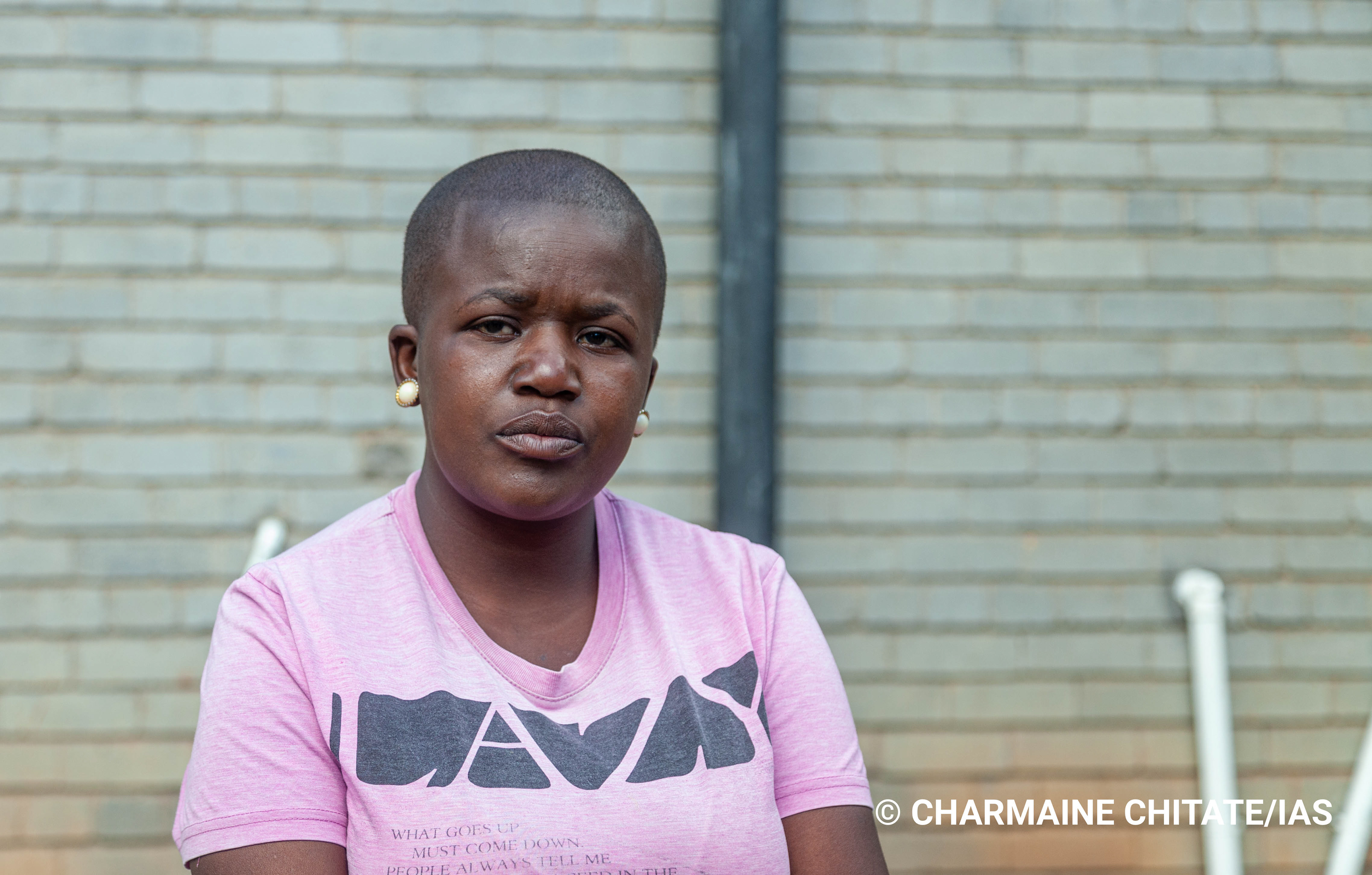 Charlene Masanga, 28, is the fourth person in her family to contract TB having lost her mother to the infectious disease in the previous year. (Photographer: Charmaine Chitate/IAS)